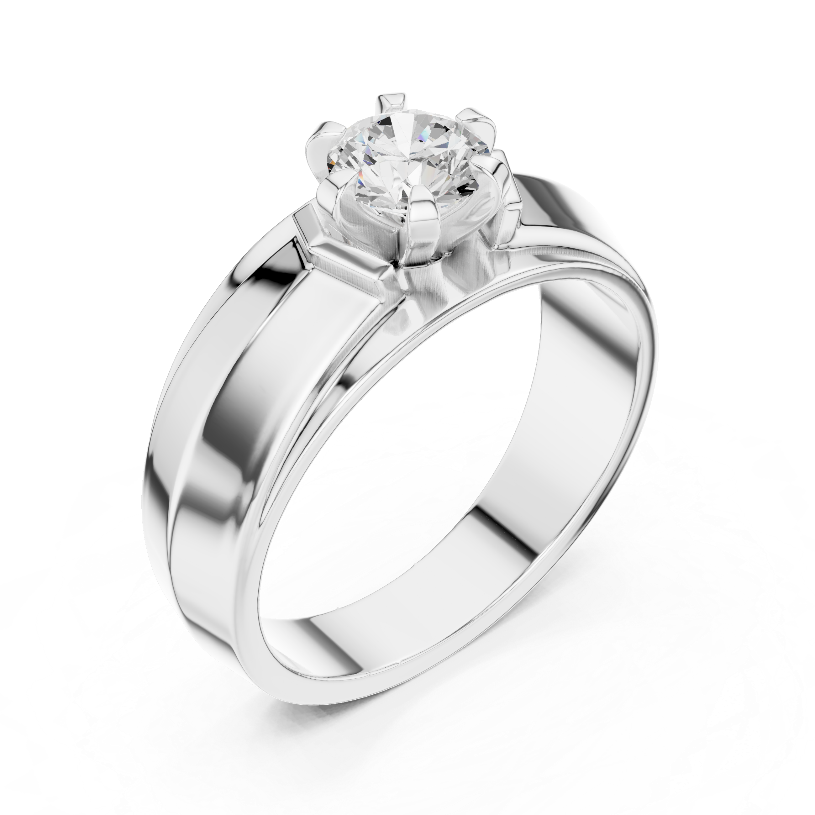 Elegant 0.75 Carat Natural Diamond Men's Ring – H Color VS1 Clarity