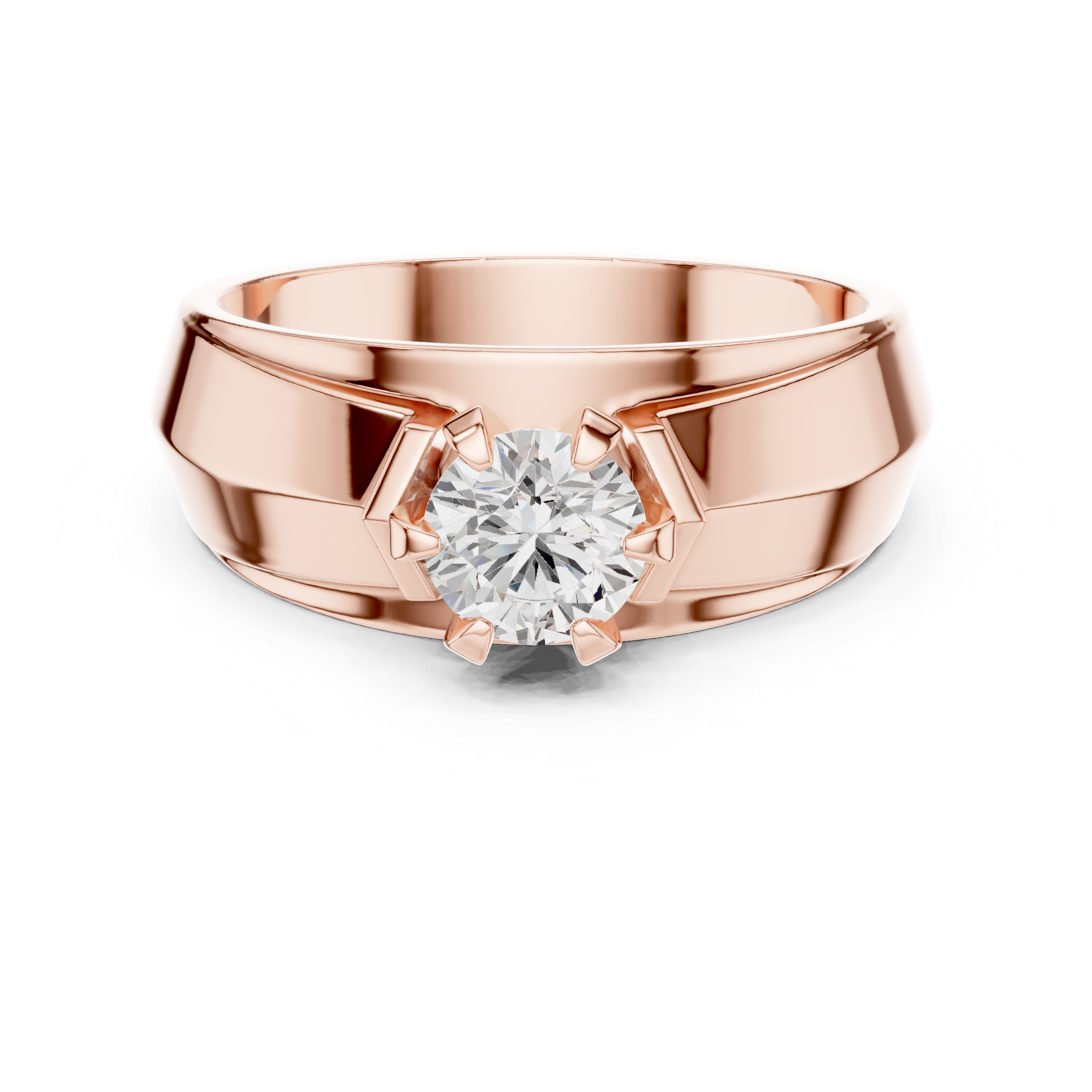 Elegant 0.75 Carat Natural Diamond Men's Ring – H Color VS1 Clarity