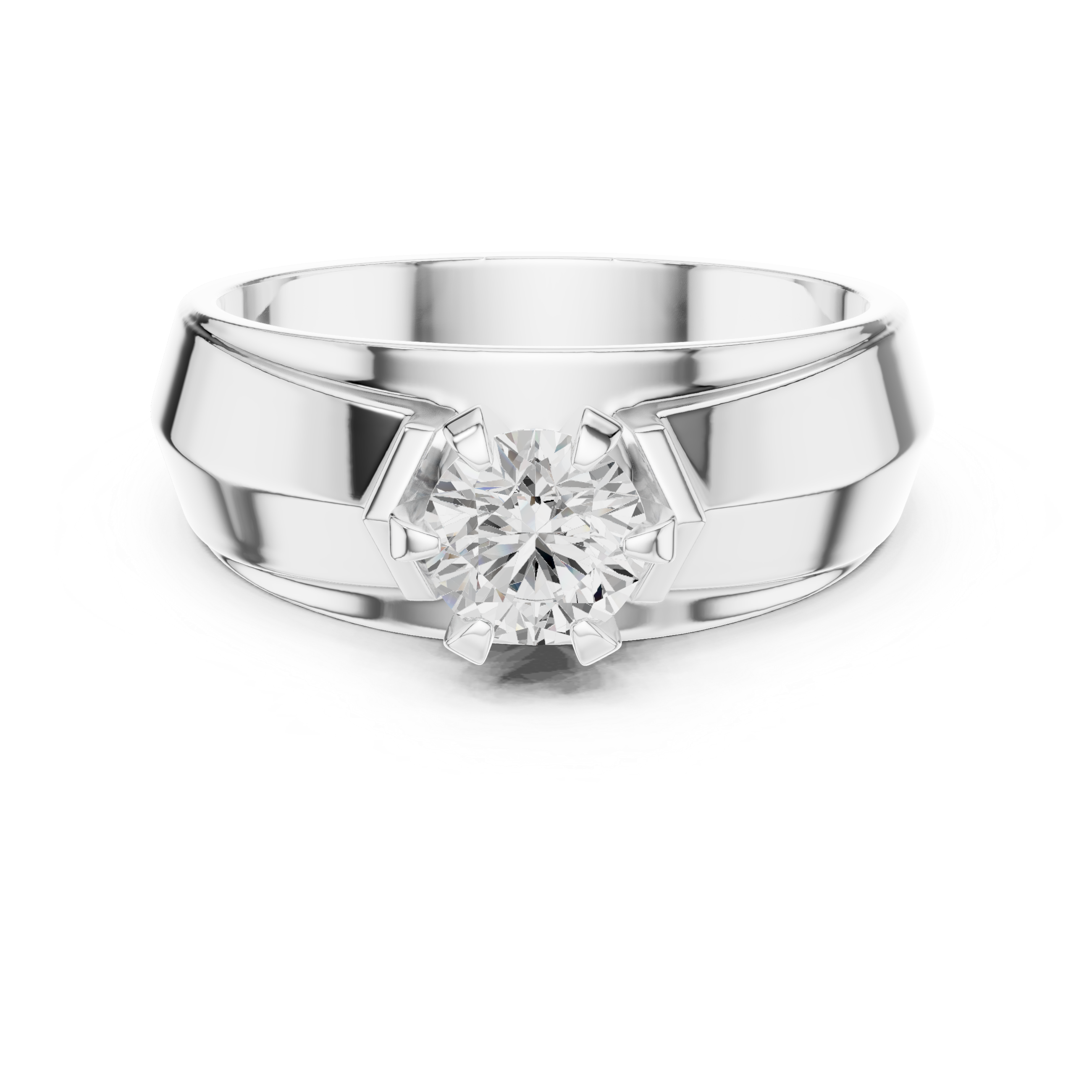 Elegant 0.75 Carat Natural Diamond Men's Ring – H Color VS1 Clarity
