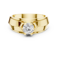 Elegant 0.75 Carat Natural Diamond Men's Ring – H Color VS1 Clarity