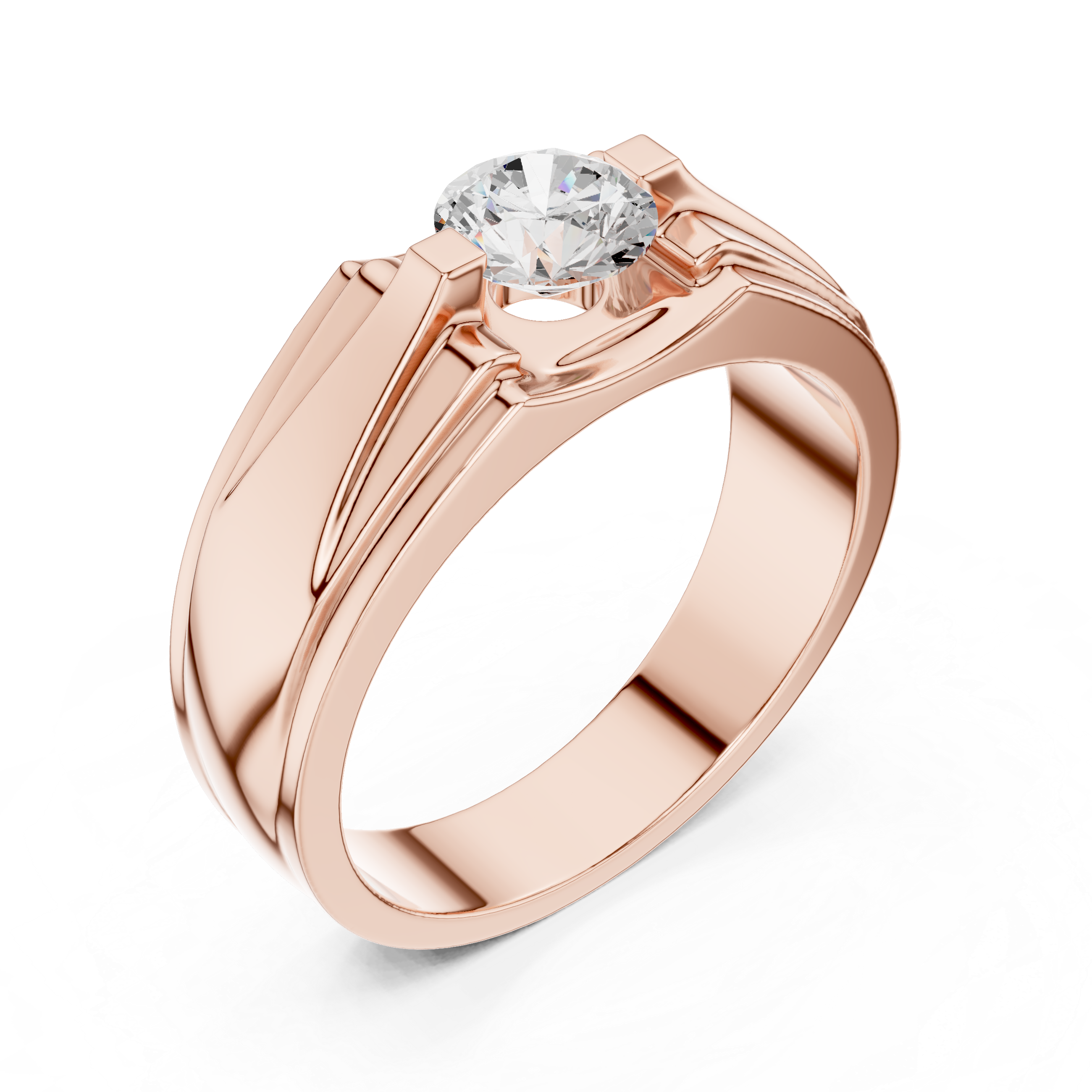 Natural Diamond Men’s Ring – 0.75ct H/VS1 Sovereign Luxury Line