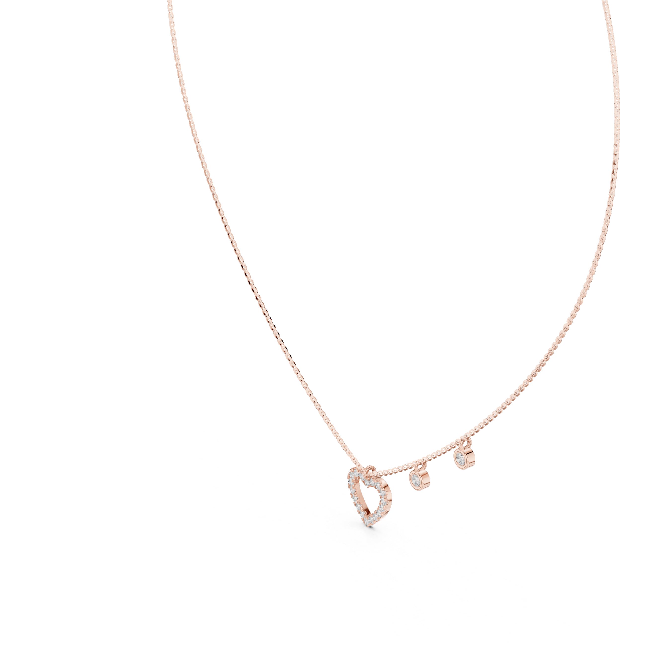 0.484 Carat Natural Diamond Pendant Necklace – GH Color, VS Clarity