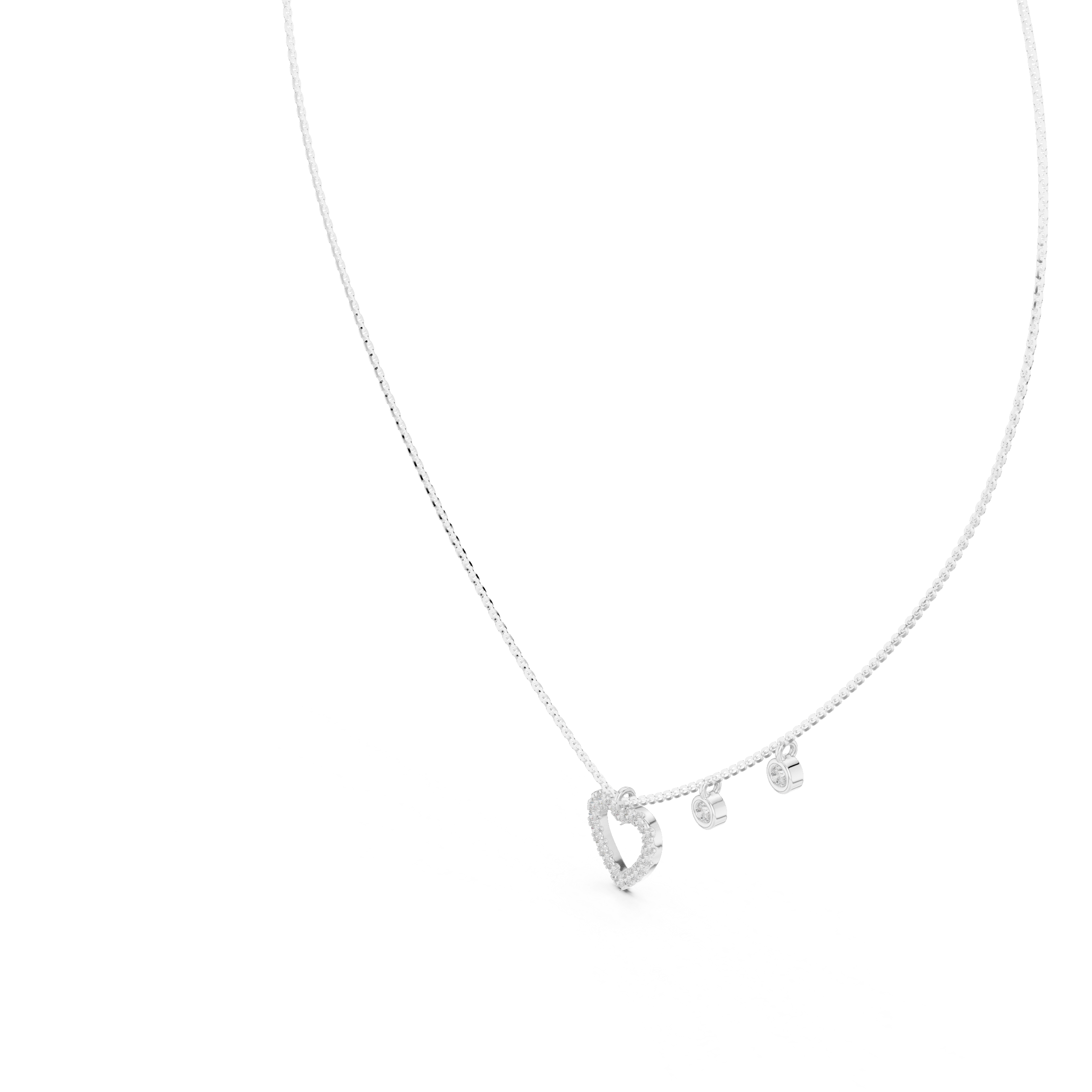 0.484 Carat Natural Diamond Pendant Necklace – GH Color, VS Clarity