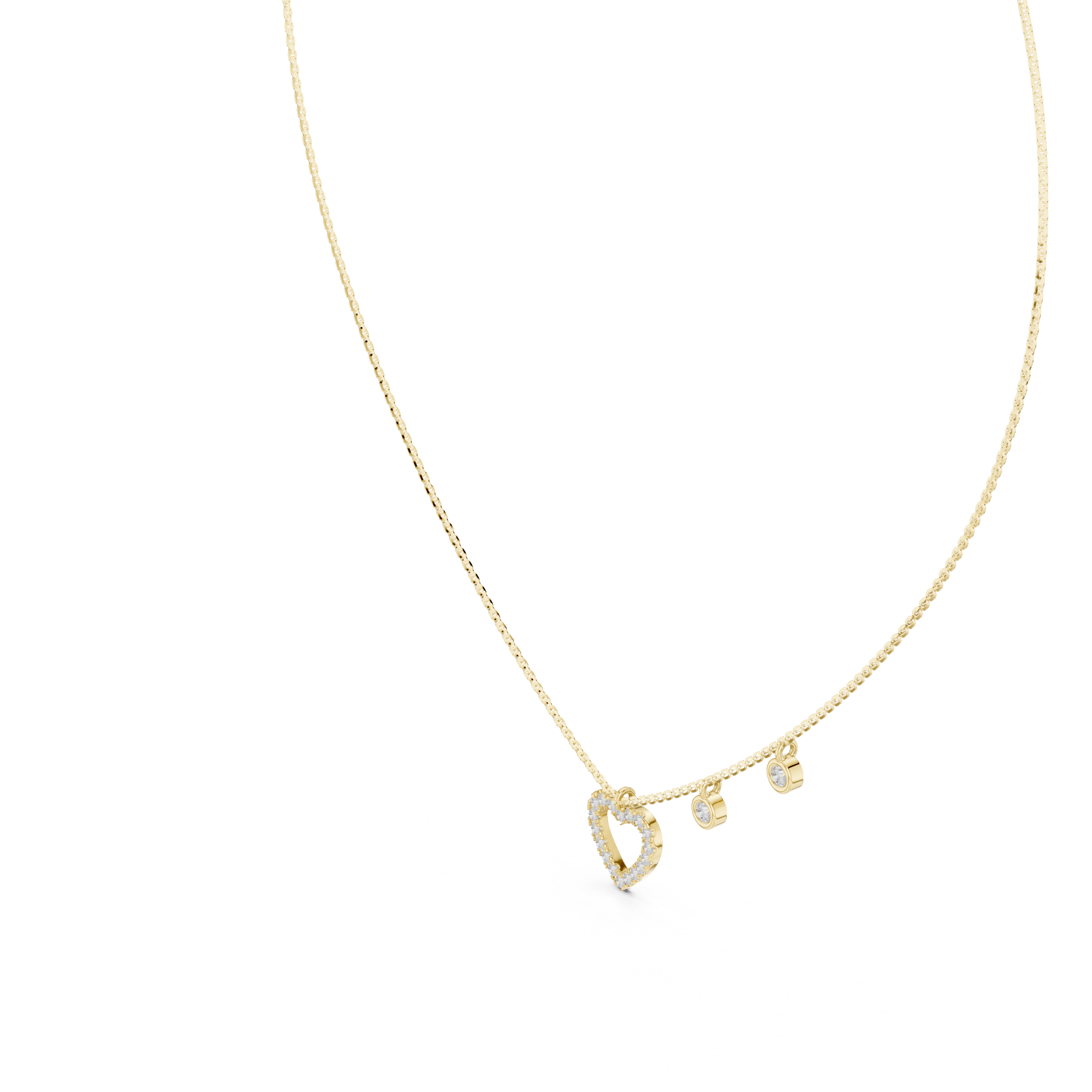 0.484 Carat Natural Diamond Pendant Necklace – GH Color, VS Clarity