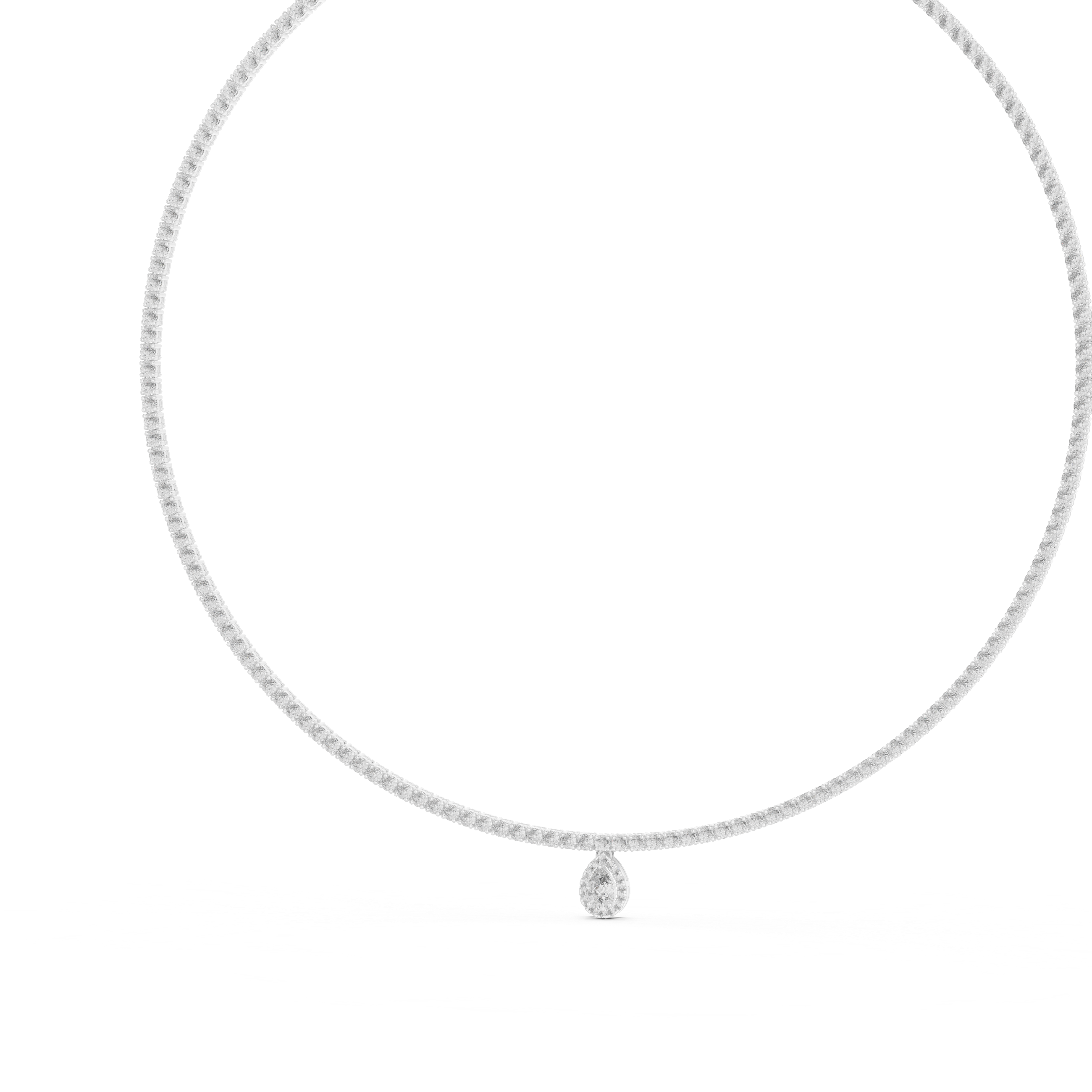 Solitairekart Signature 4.53ct Solitaire Drop Necklace – H Color, VS1 Clarity