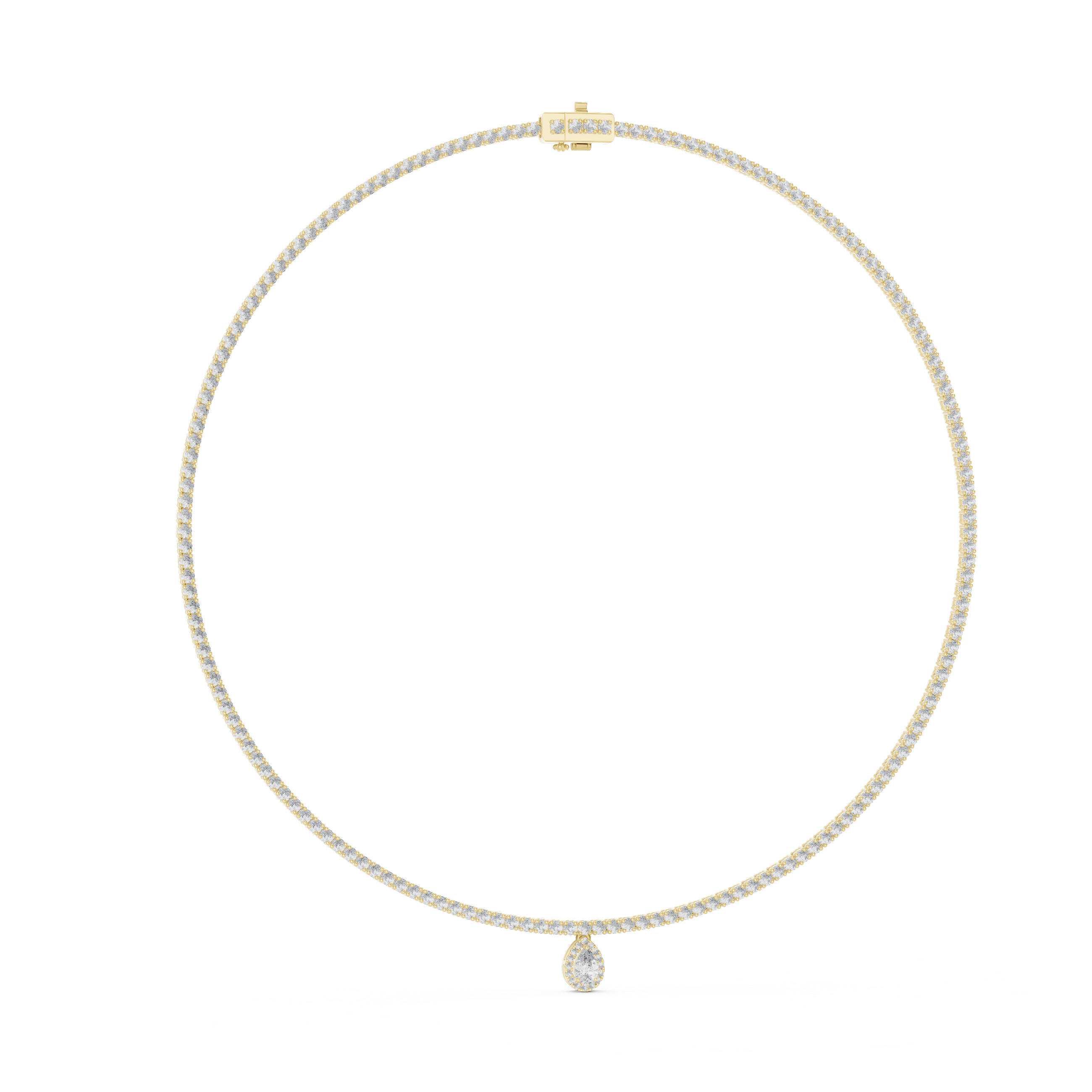 Solitairekart Signature 4.53ct Solitaire Drop Necklace – H Color, VS1 Clarity