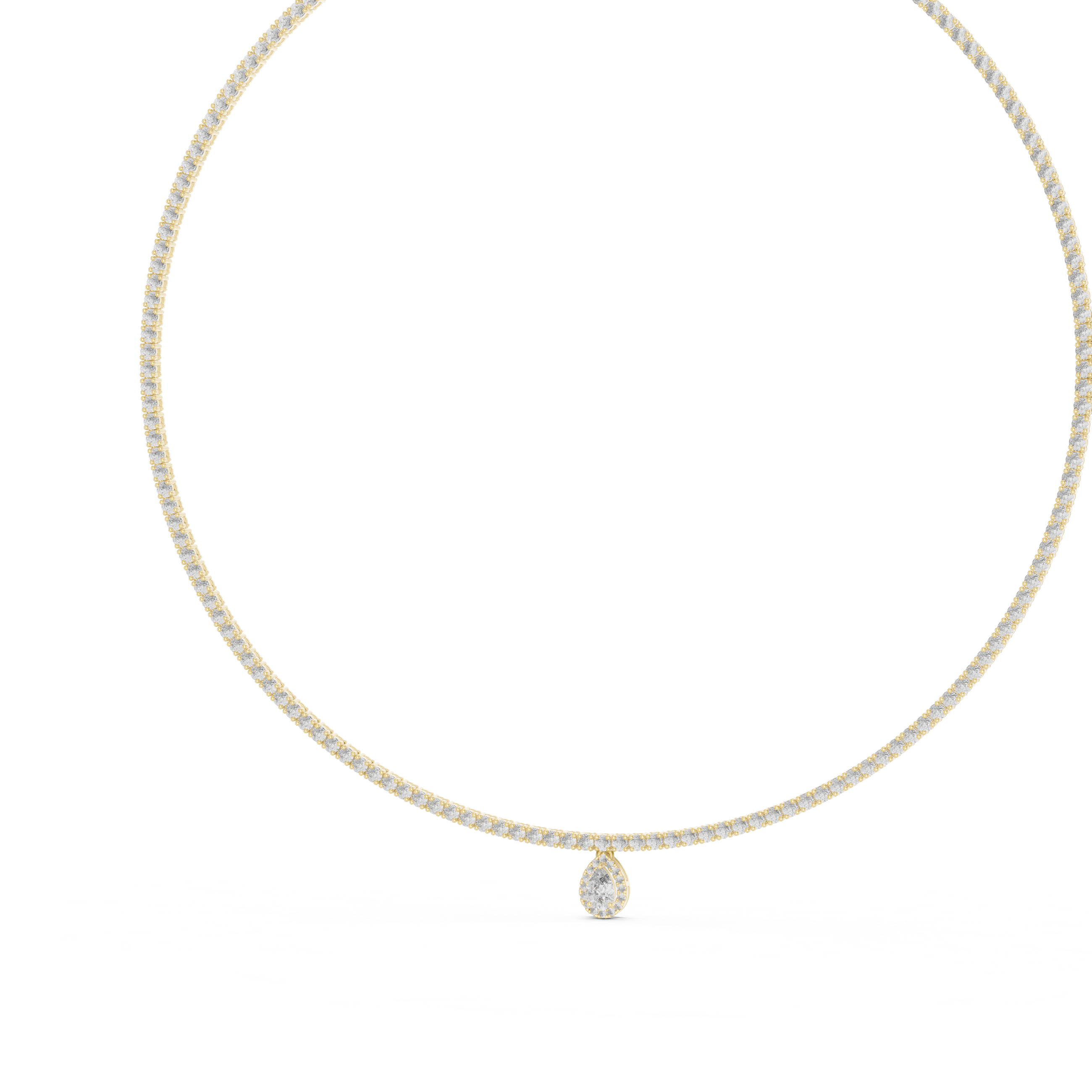 Solitairekart Signature 4.53ct Solitaire Drop Necklace – H Color, VS1 Clarity