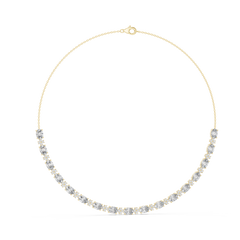 Solitairekart 14.03ct Natural Diamond Tennis Necklace – I Color, VSI Clarity