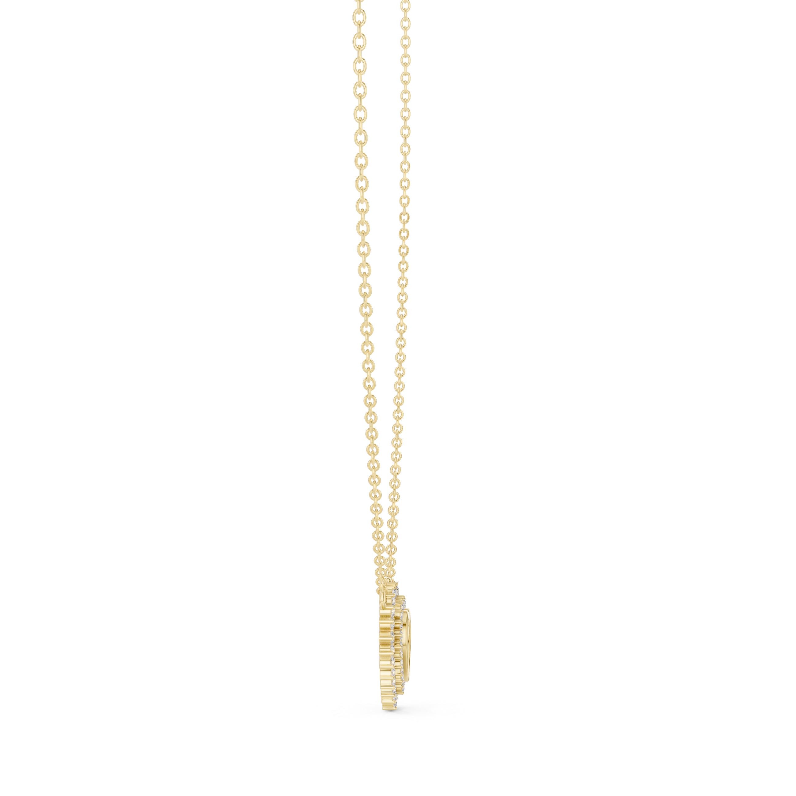 0.38ct Natural Diamond Pendant Necklace – Heart Design EF/VS Quality