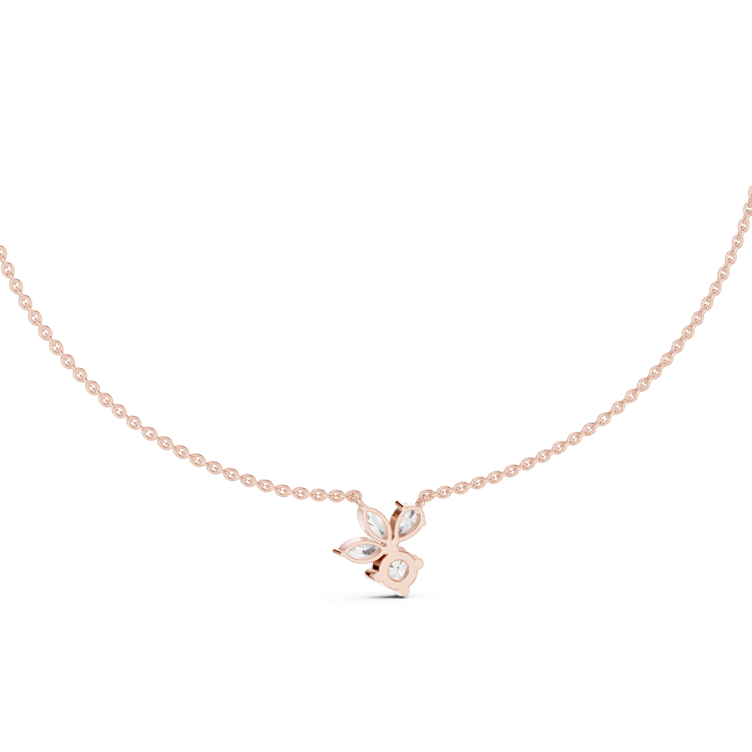 2.12 Ct Multi-Shape Natural Diamond Pendant Necklace