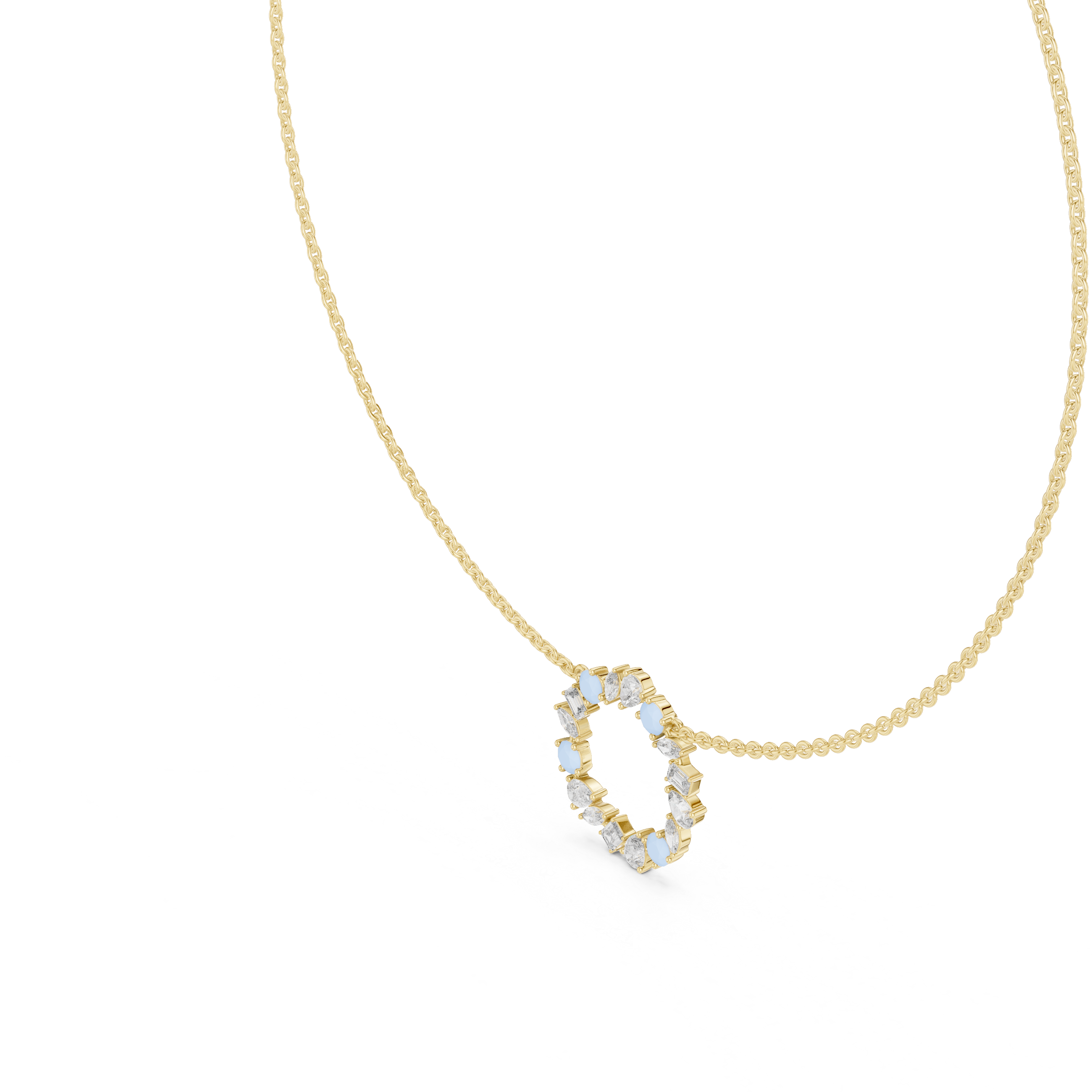 1.7001 Ct EF/VS Multi-Shape Diamond Pendant