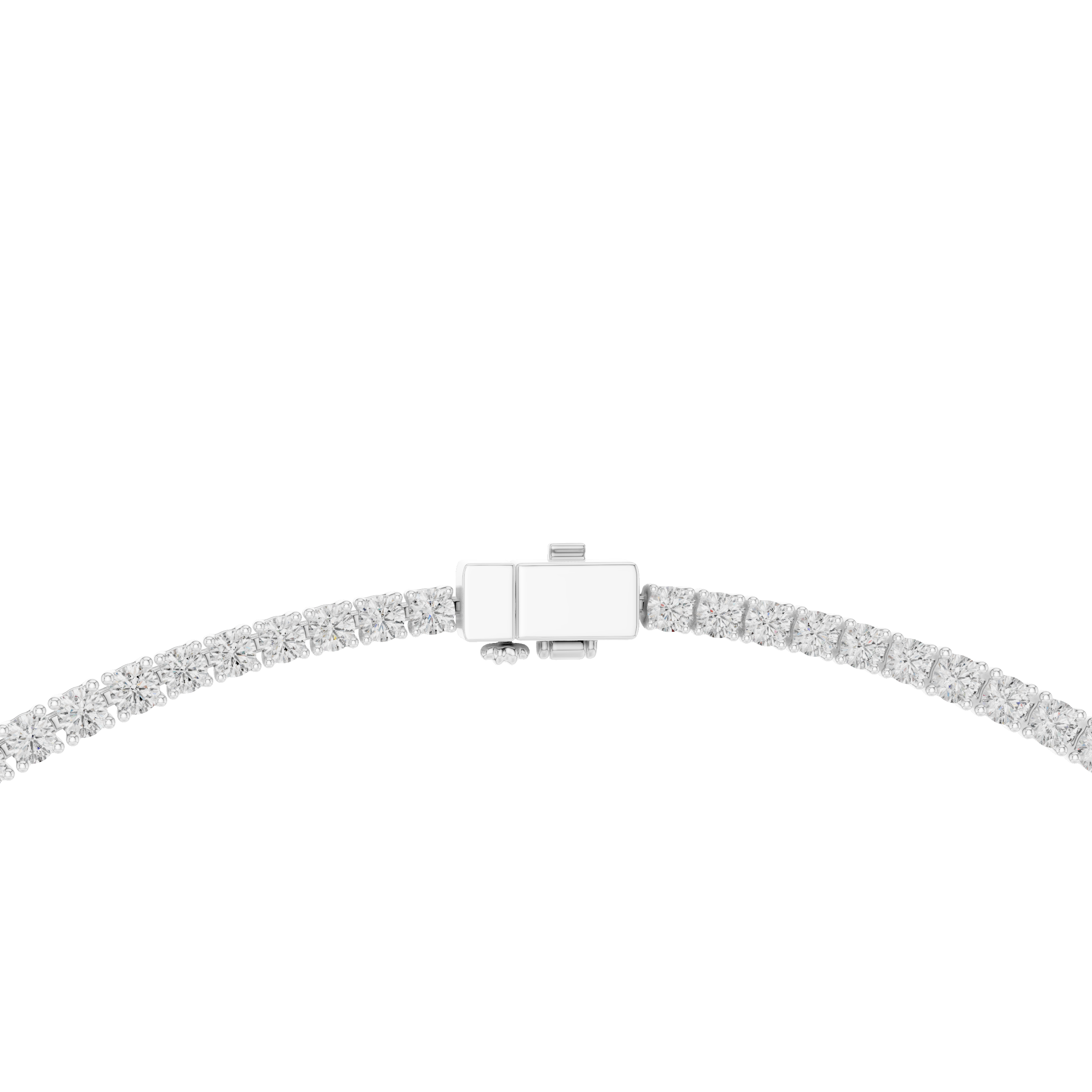 26.82 Ct Natural Diamond Tennis Necklace – H/SI2