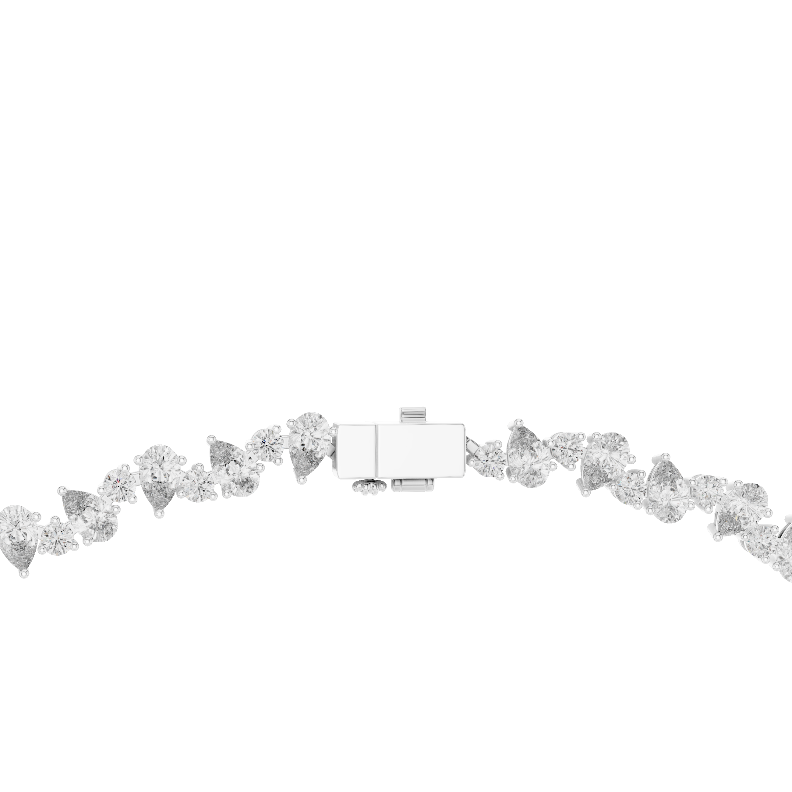 14.29 Ct Natural Diamond Tennis Necklace – GH/SI