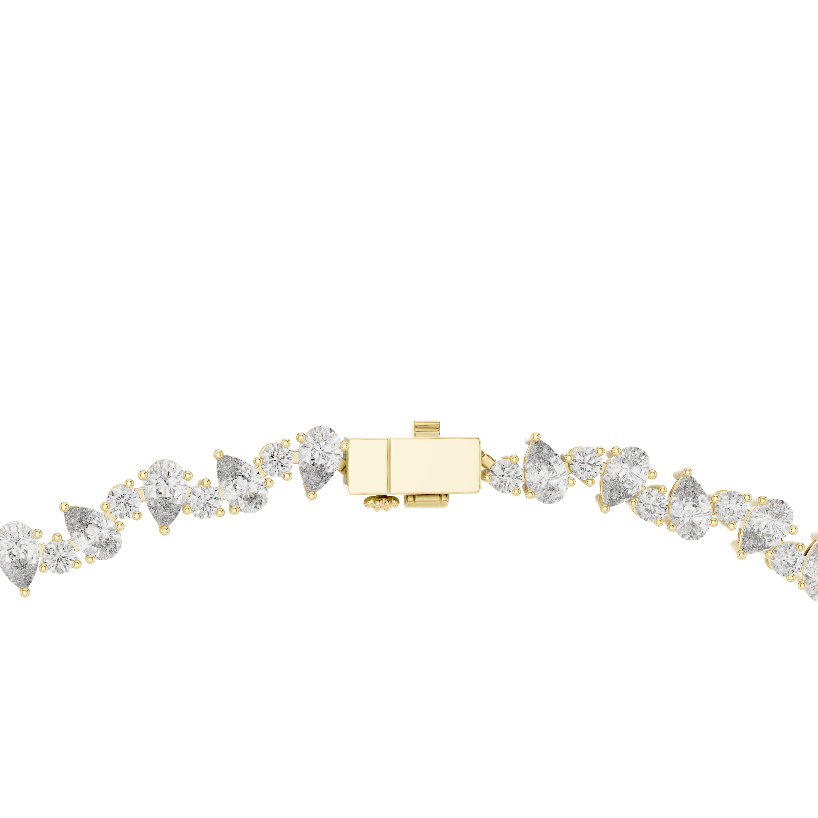 14.29 Ct Natural Diamond Tennis Necklace – GH/SI