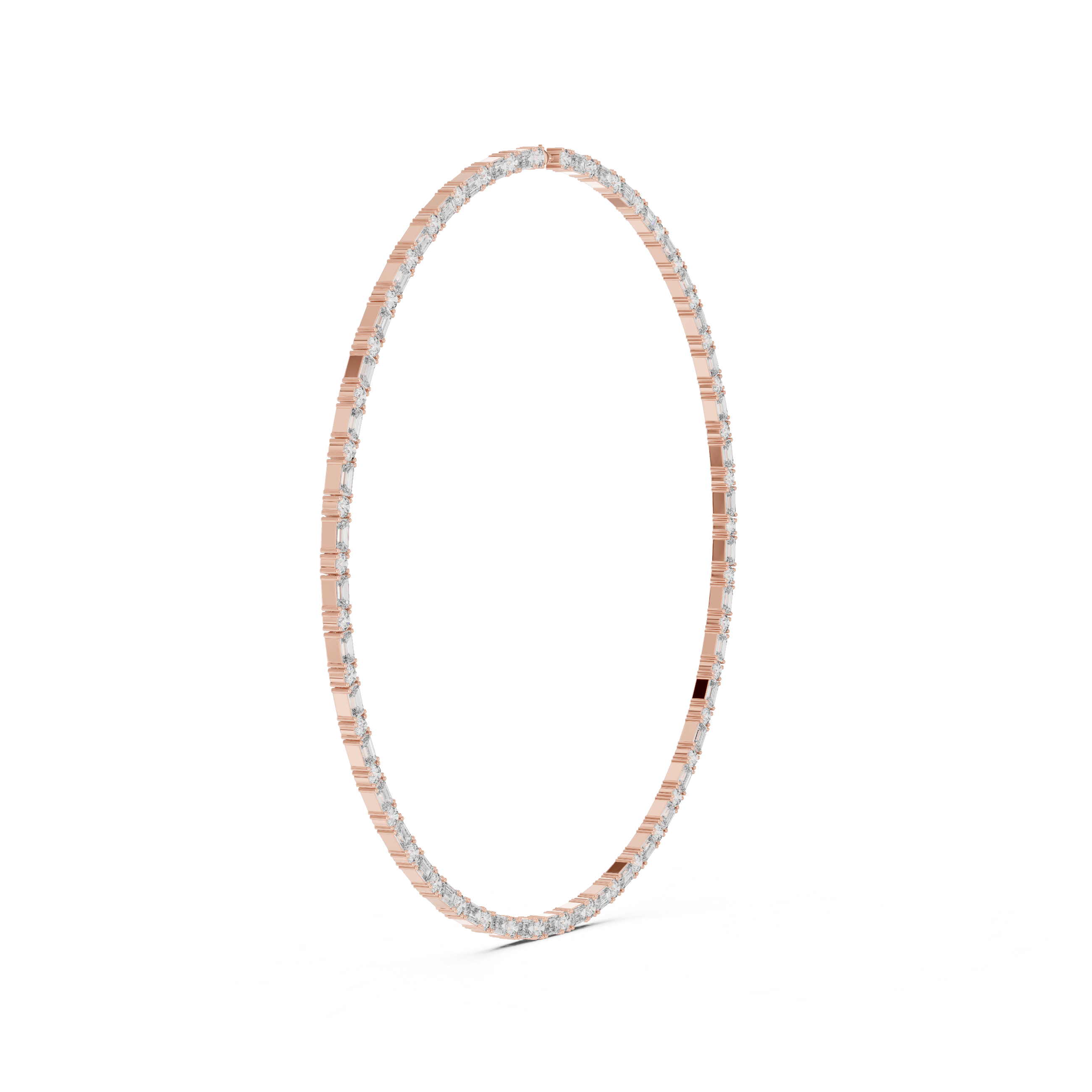 Solitairekart 18.44ct Natural Diamond Tennis Necklace – H Color, VS2 Clarity