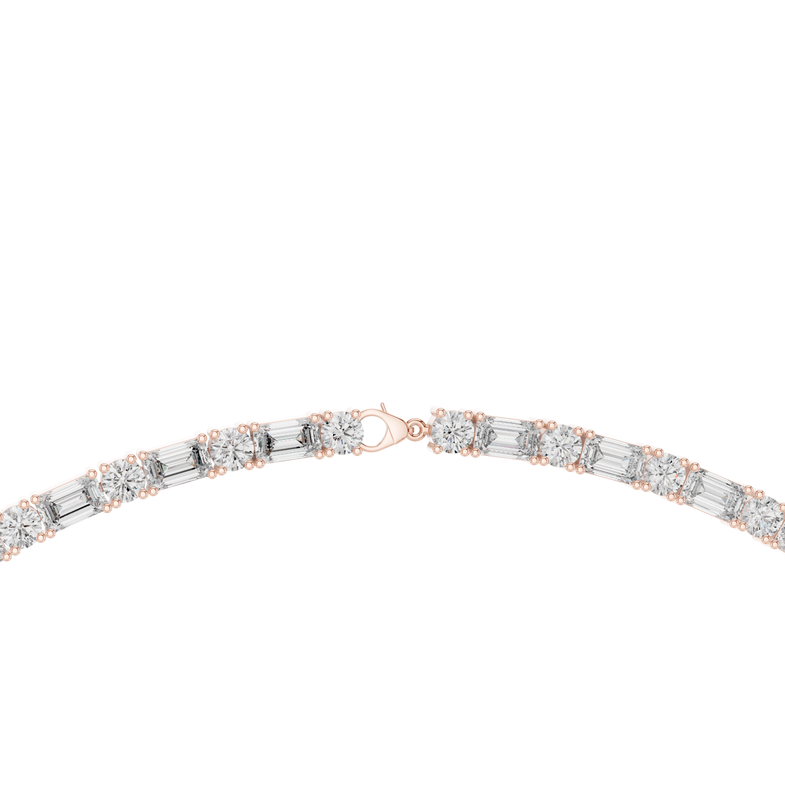 Solitairekart 18.44ct Natural Diamond Tennis Necklace – H Color, VS2 Clarity