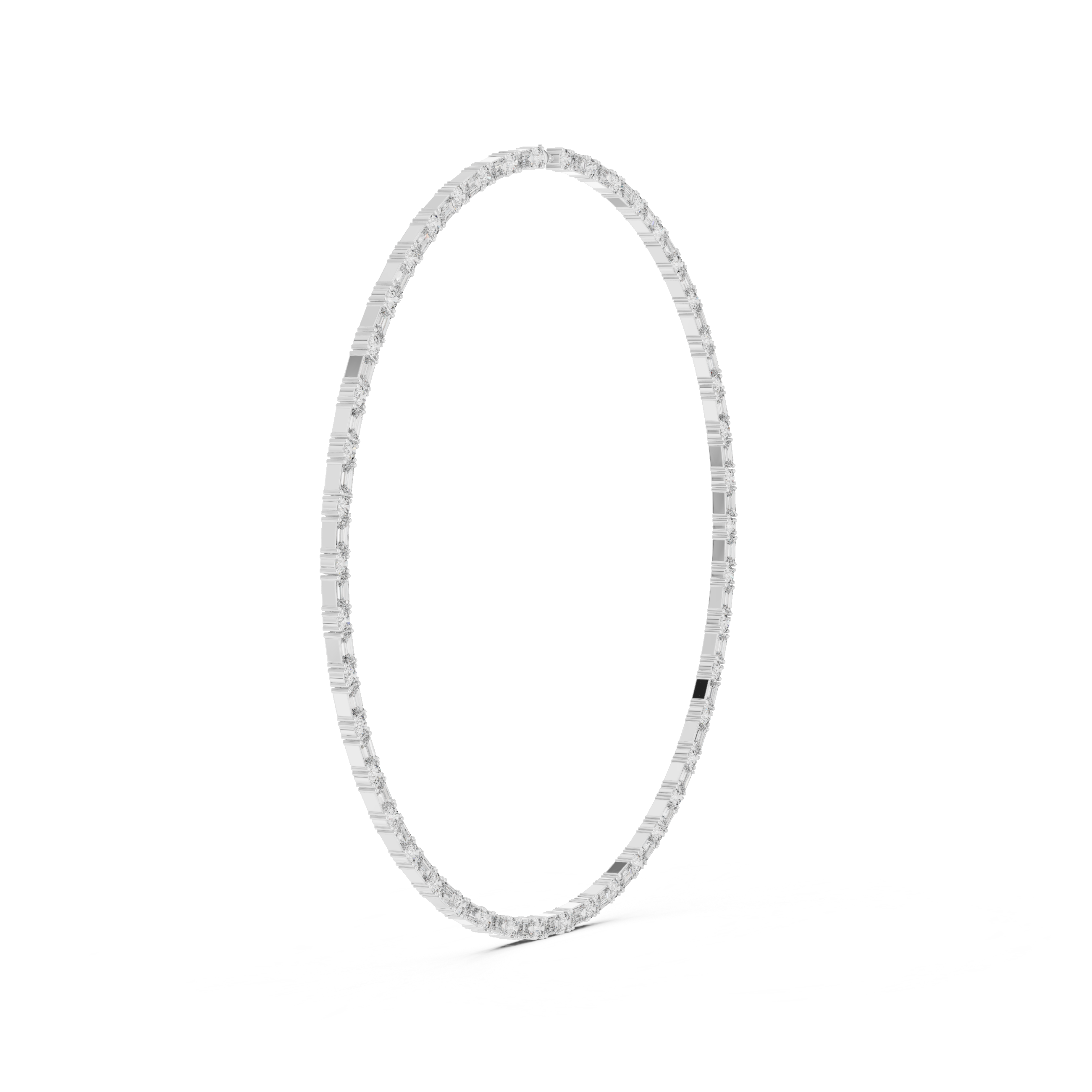 Solitairekart 18.44ct Natural Diamond Tennis Necklace – H Color, VS2 Clarity