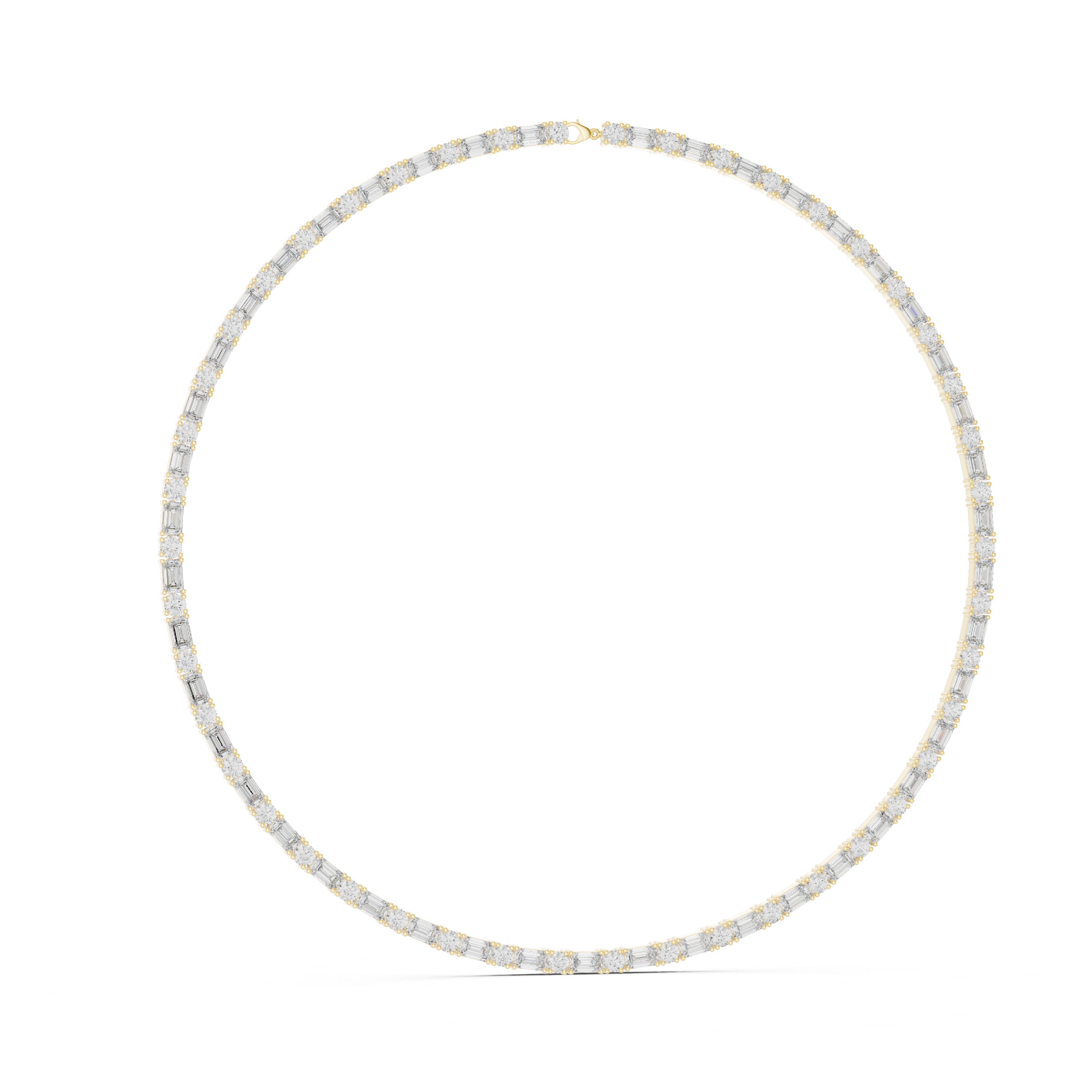 Solitairekart 18.44ct Natural Diamond Tennis Necklace – H Color, VS2 Clarity