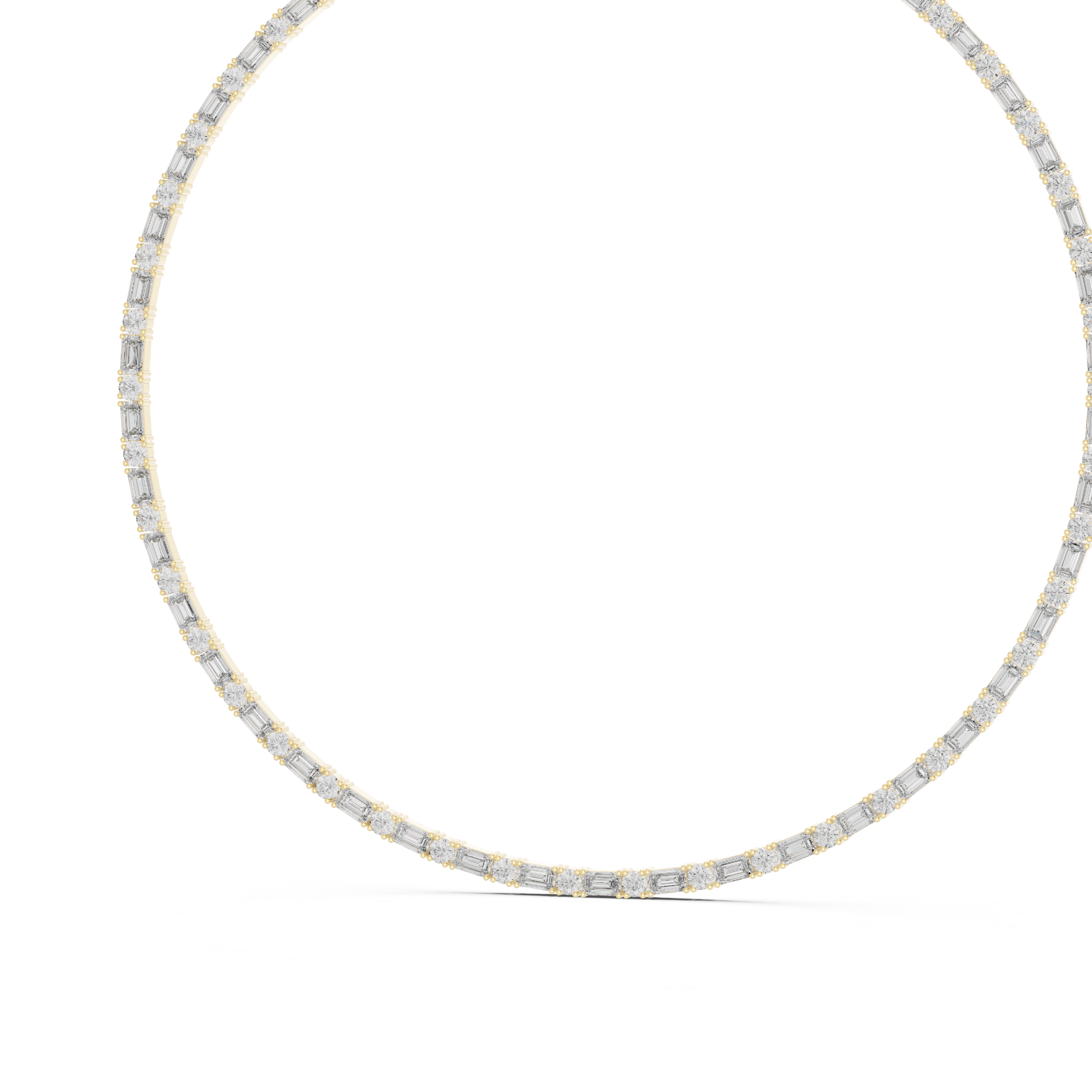 Solitairekart 18.44ct Natural Diamond Tennis Necklace – H Color, VS2 Clarity