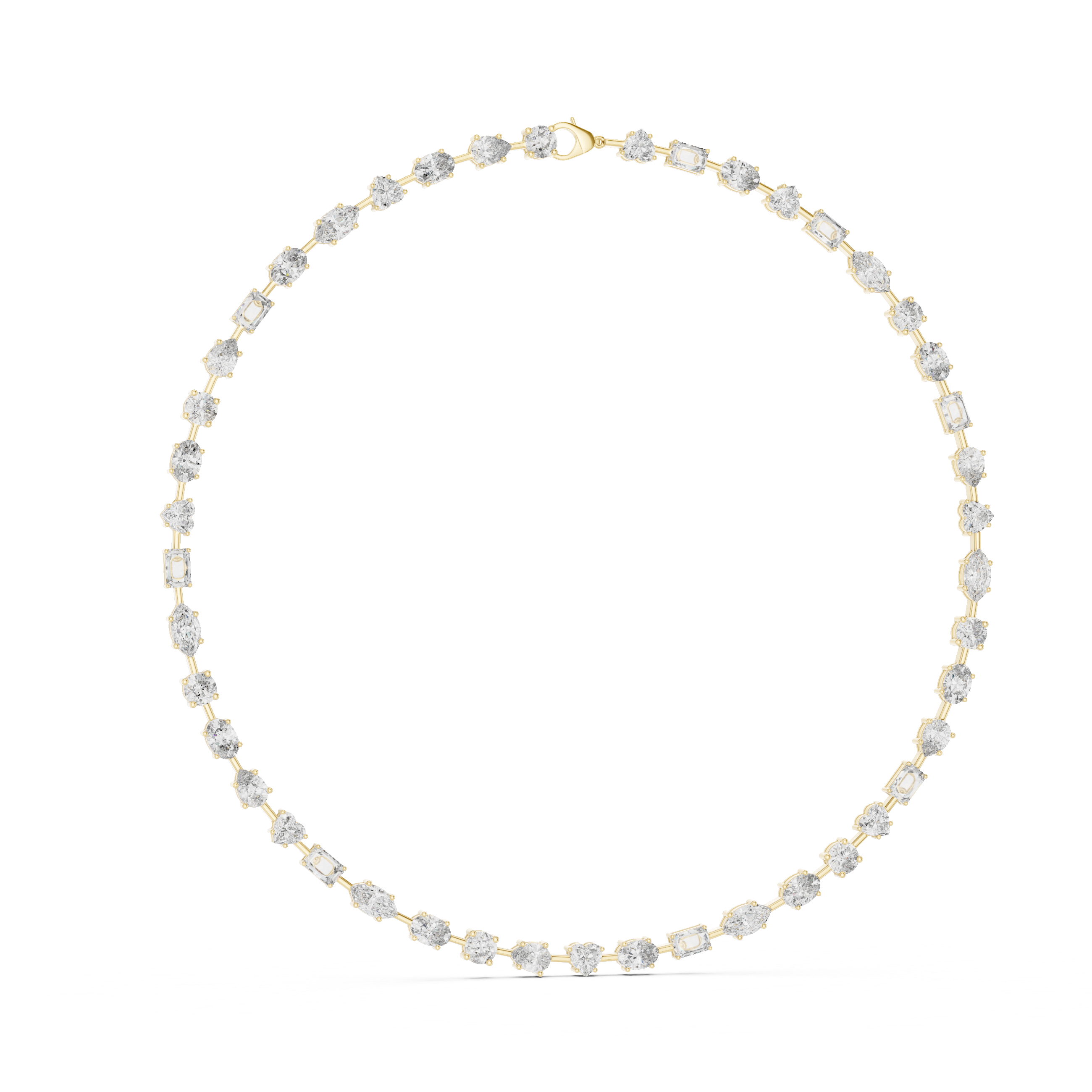 Solitairekart 21.49ct Natural Diamond Tennis Necklace – J Color, SI1 Clarity