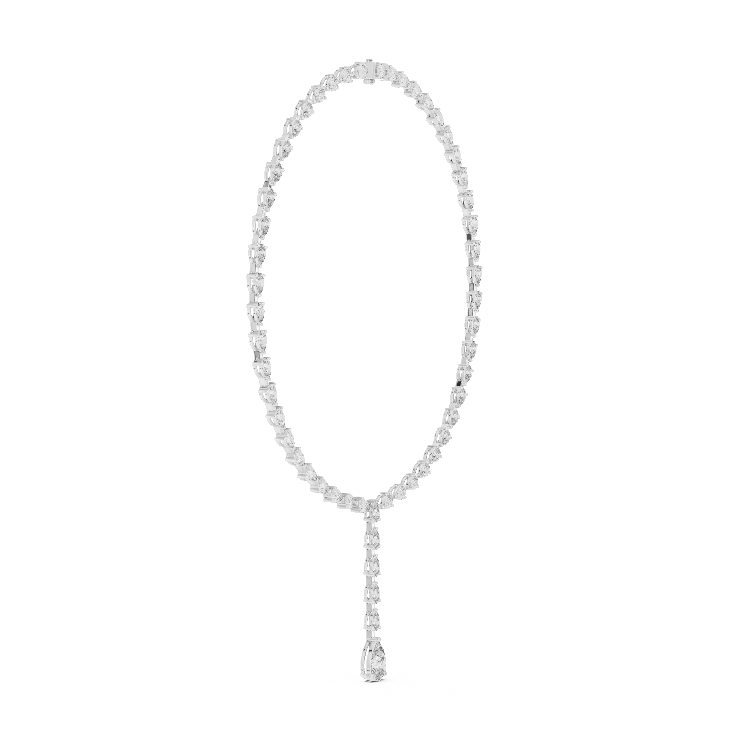 Solitairekart 22.98ct Natural Diamond Tennis Necklace – J Color, VS1 Clarity