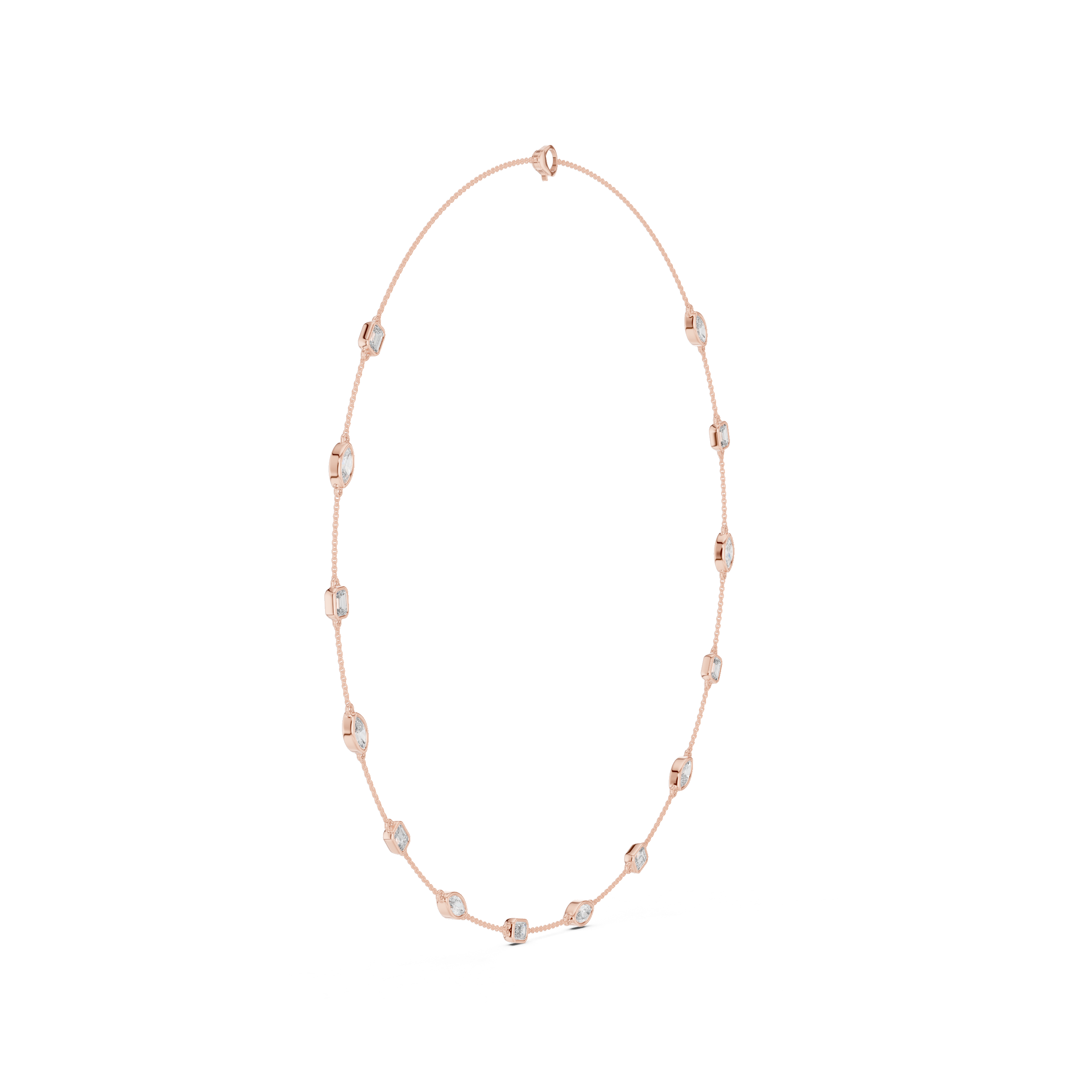 Solitairekart 2.80ct Natural Diamond Chain Necklace – H Color, VS1 Clarity