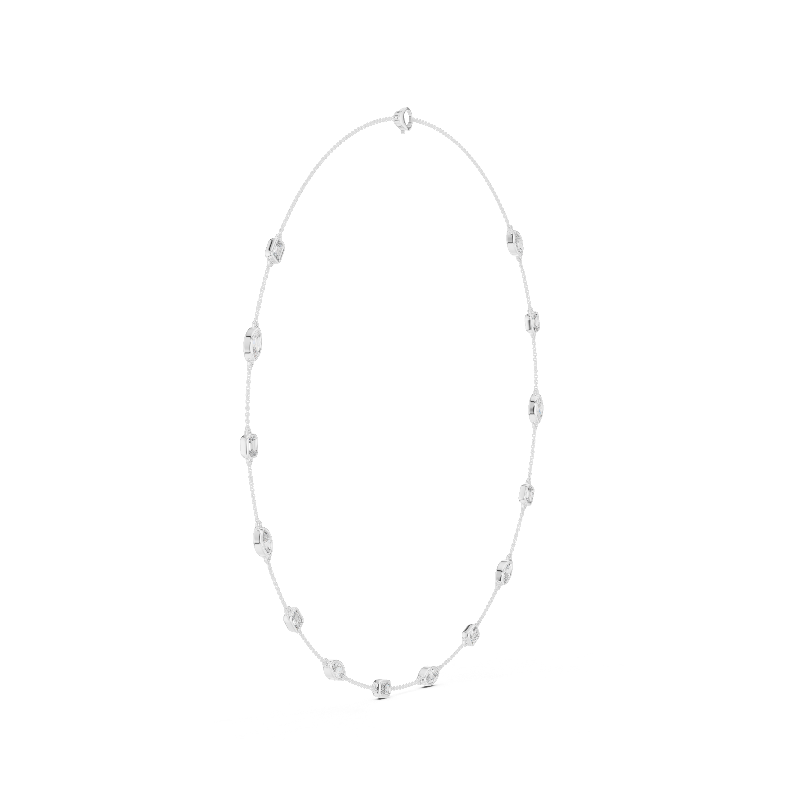 Solitairekart 2.80ct Natural Diamond Chain Necklace – H Color, VS1 Clarity