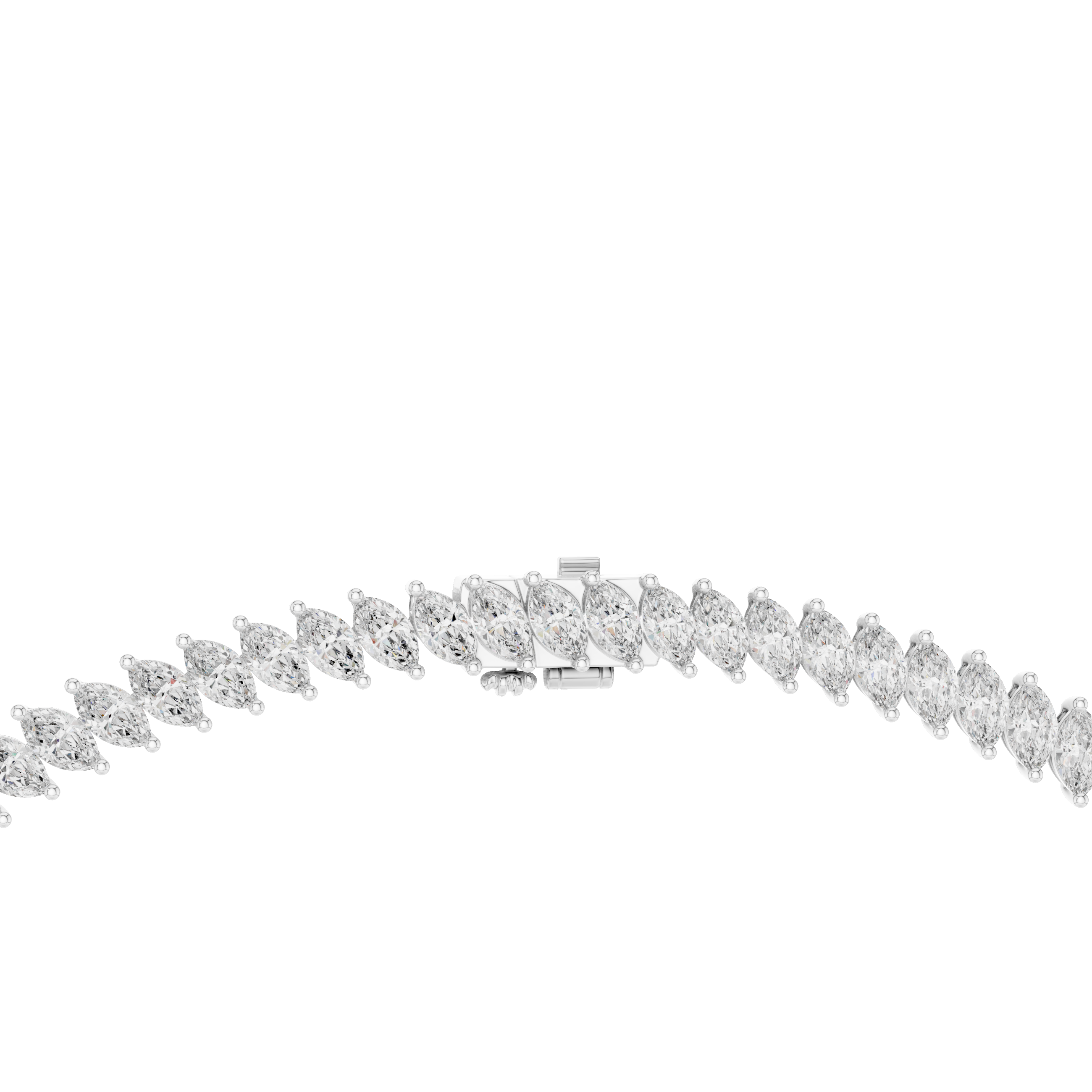 18.60 Ct Natural Diamond Tennis Necklace – GH/VS