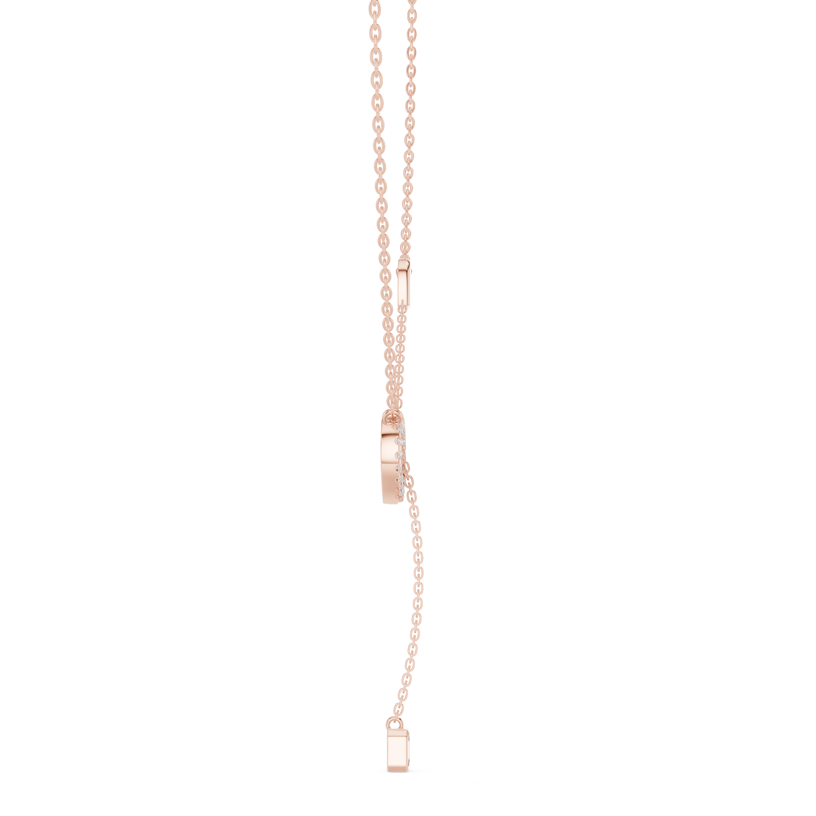 0.30 Ct GH/VS Natural Diamond Y Pendant