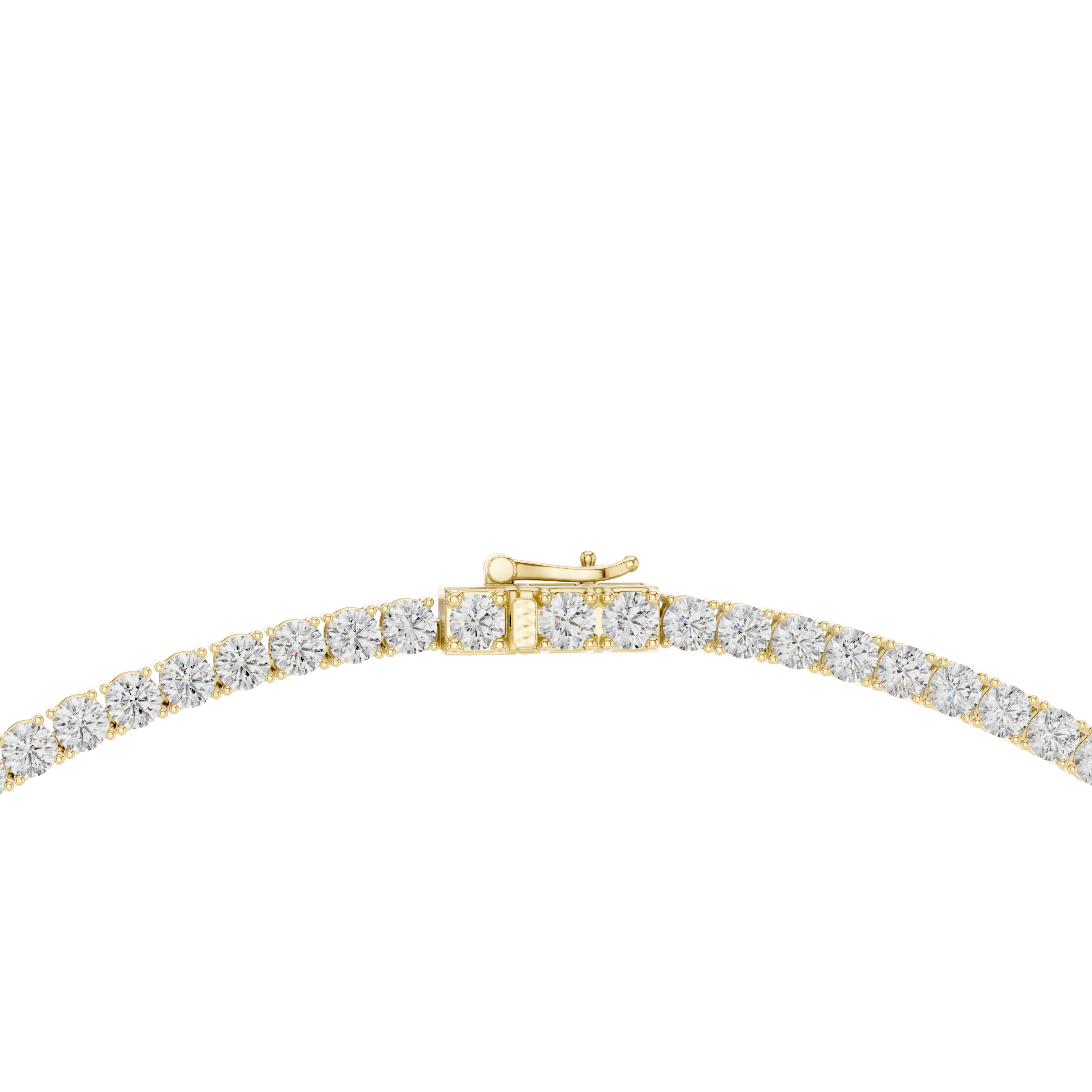 37.2 Ct Natural Diamond Tennis Necklace – I SI1