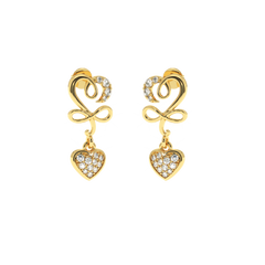 Solitairekart -0.19 ct Lab Grown Diamond Eternal Love Earrings |