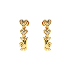 0.1 Carat Blessing Hand Earrings | Heart & Love Inspired Diamond Jewelry