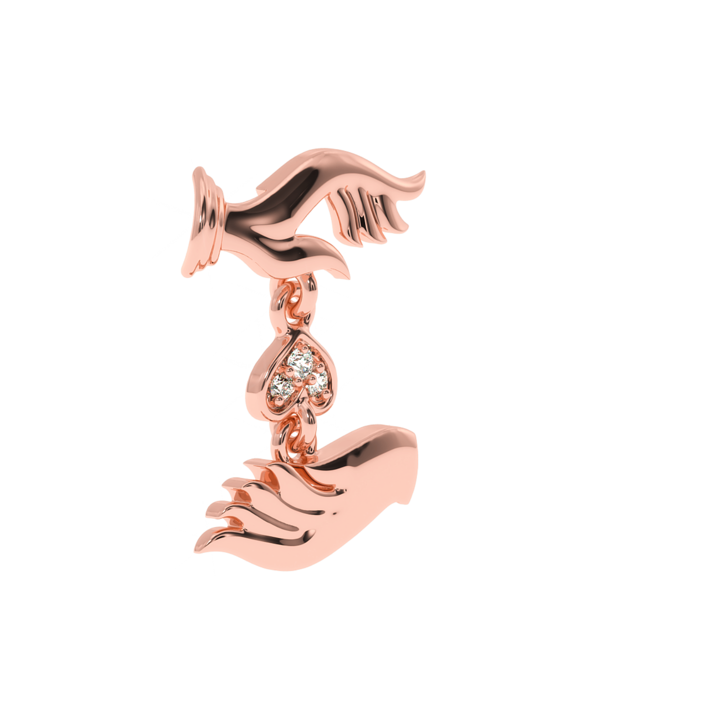 Buy Healing Hands Love Diamond Earrings | Solitairekart