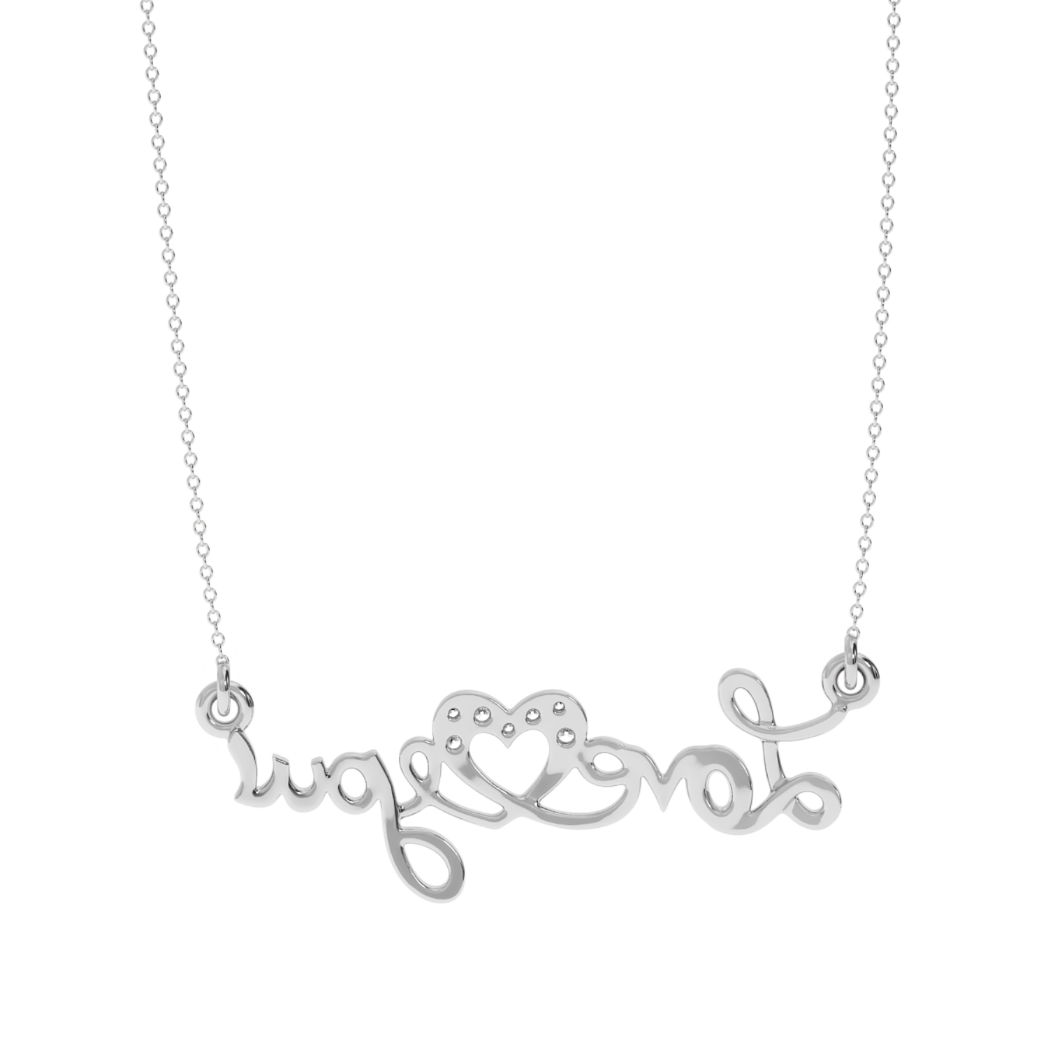 Buy Love You Heart Diamond Pendant 0.06Ct | Solitairekart