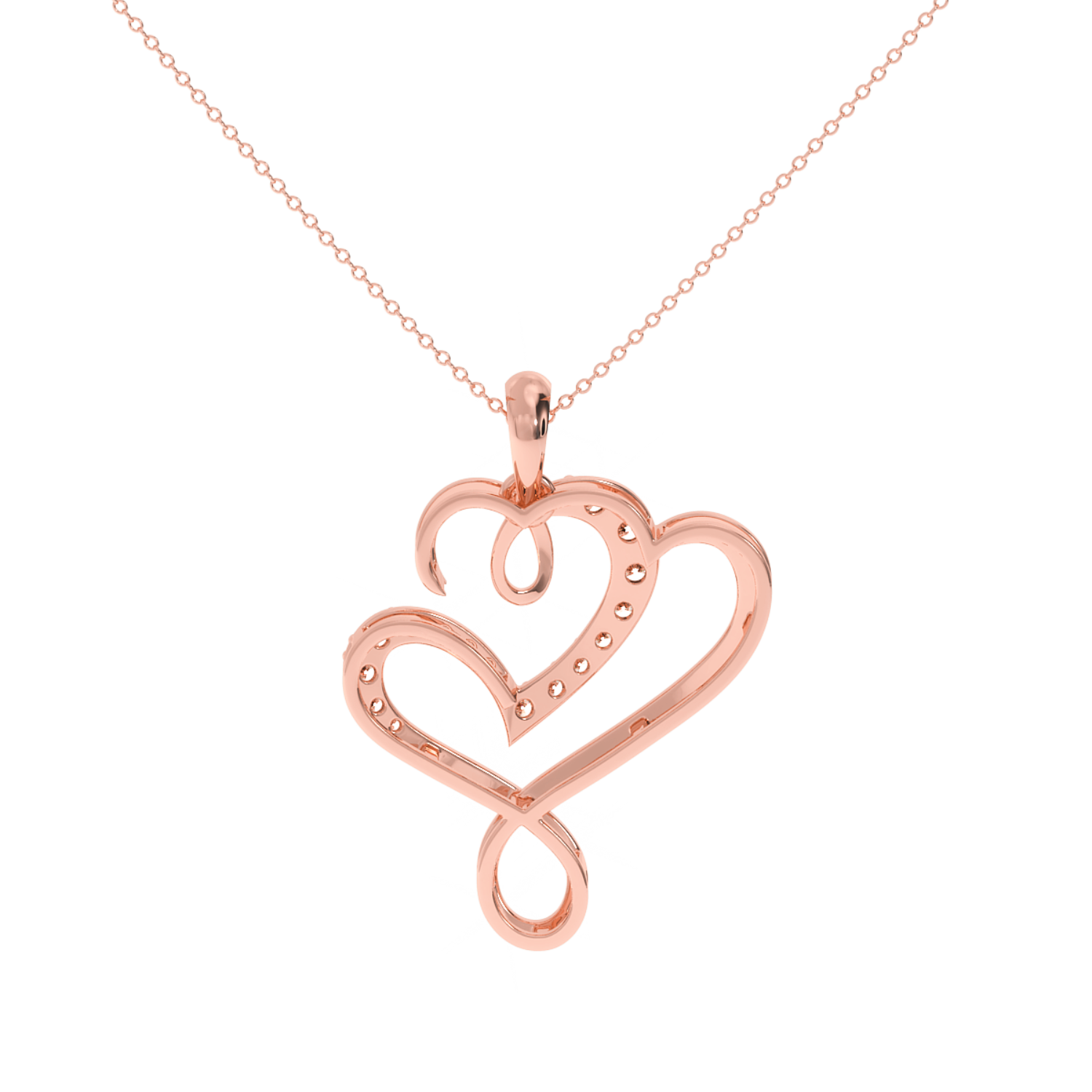 Solitairekart Sparkling Dizzy Heart Lab Diamond Pendant-0.14 Carat