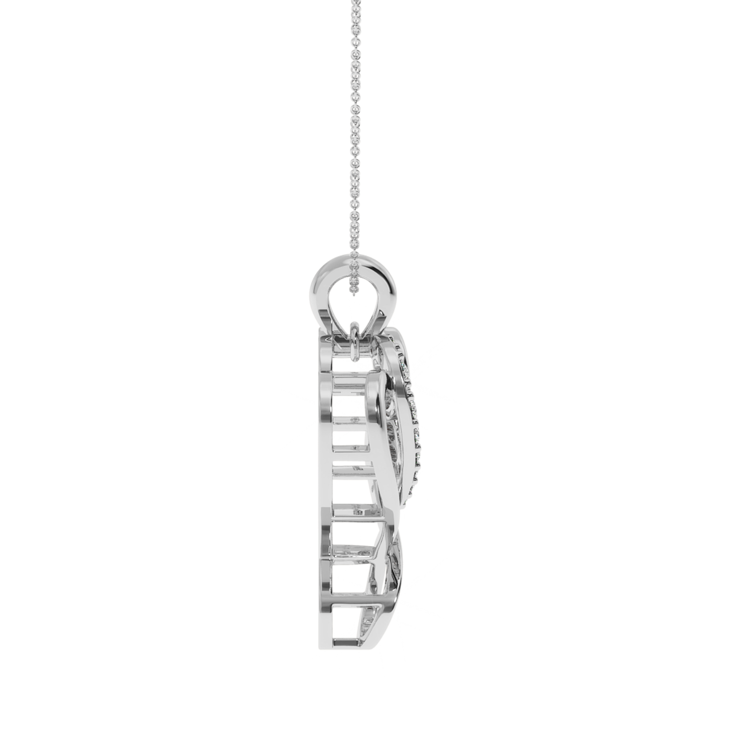 Solitairekart Sparkling Dizzy Heart Lab Diamond Pendant-0.14 Carat