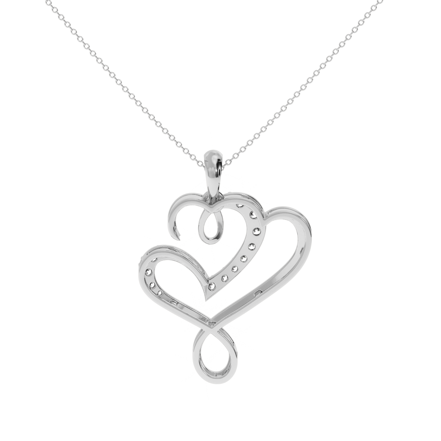 Solitairekart Sparkling Dizzy Heart Lab Diamond Pendant-0.14 Carat