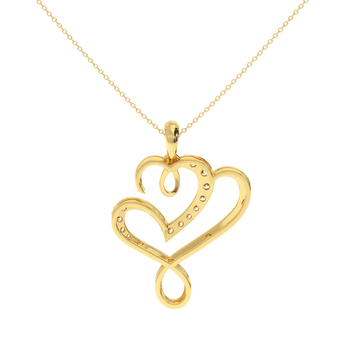 Buy Sparkling Dizzy Heart Diamond Pendant | Solitairekart