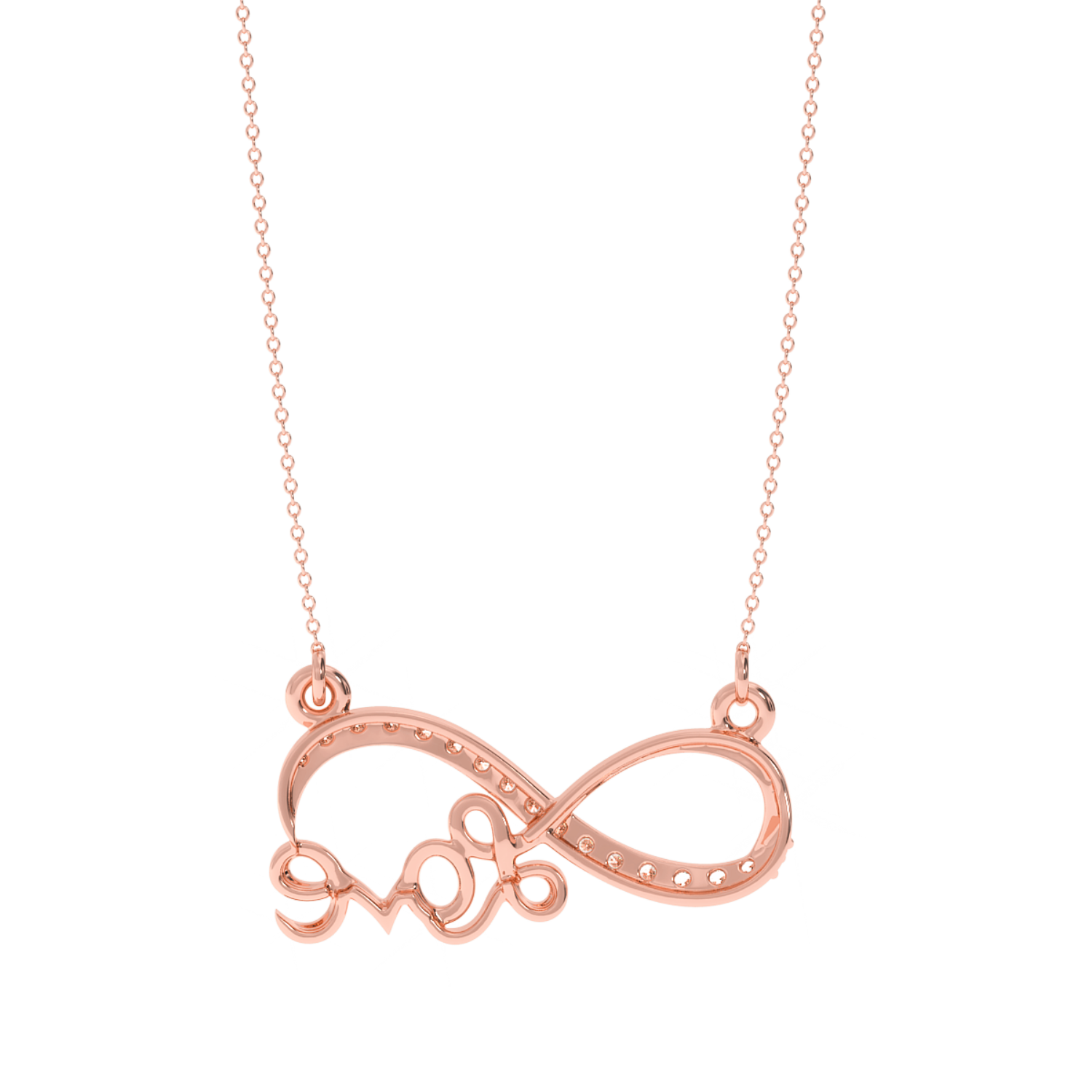 Solitairekart Infinity Love Necklace 0.13 Carat Lab Grown Diamond