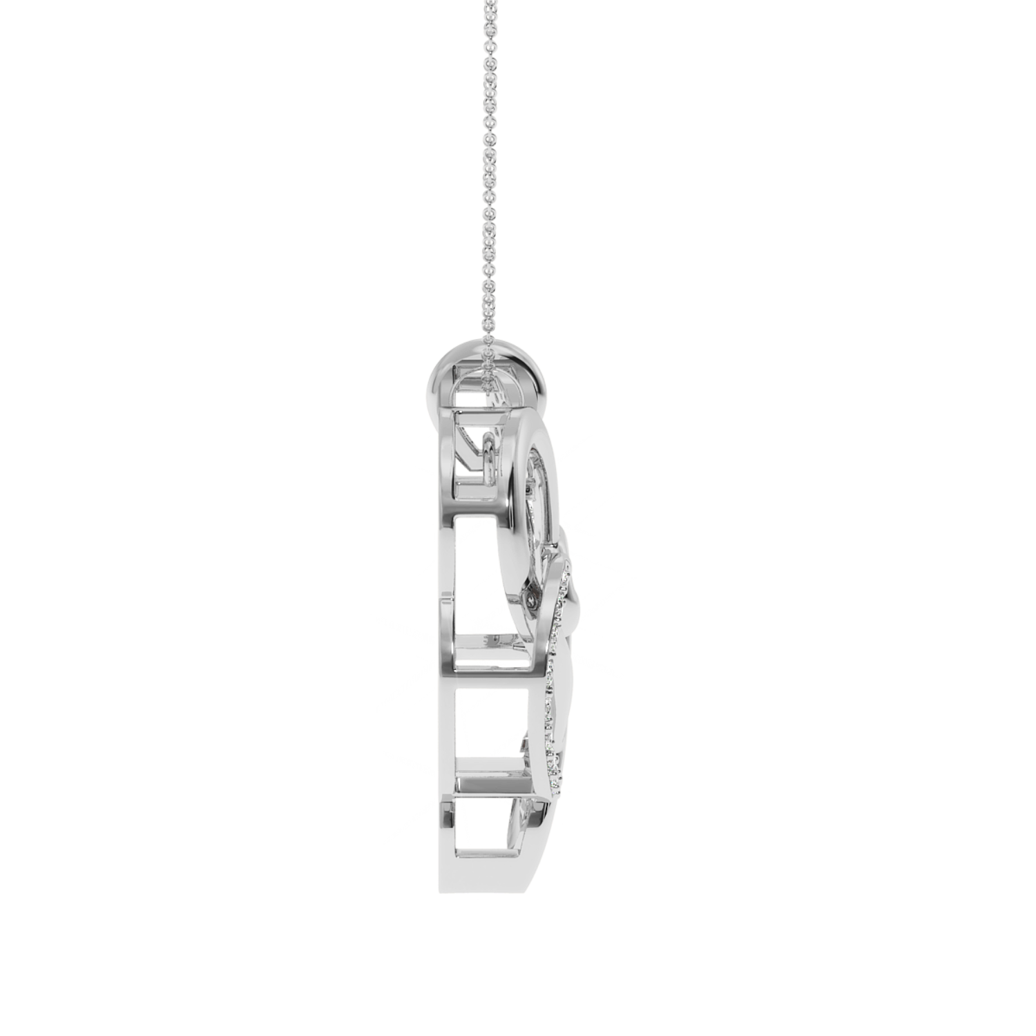 Solitairekart Intertwined Hearts Pendant - 0.20 Carat Lab Grown Diamond