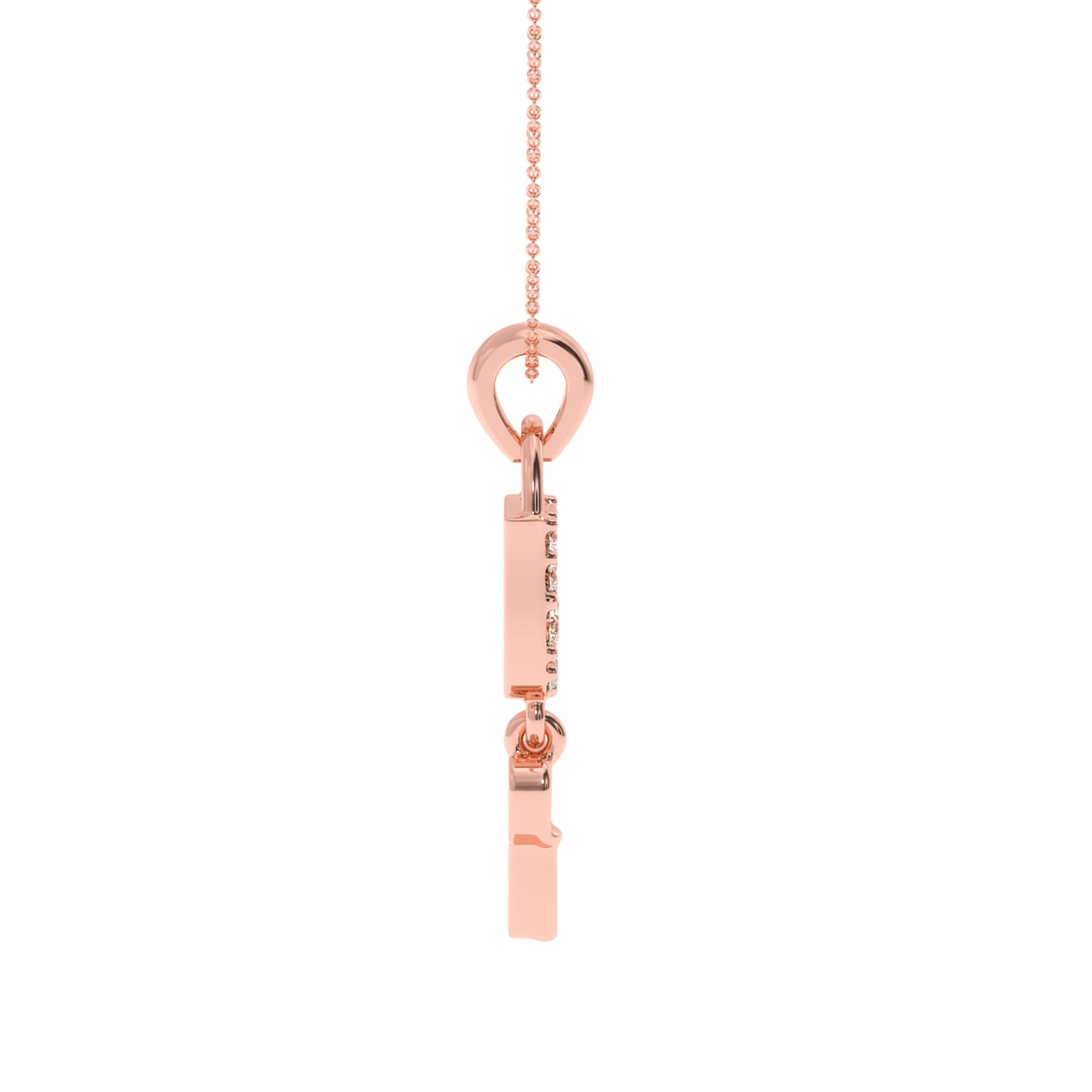 Solitairekart 0.23 Carat Love Lock Lab Grown Diamond Pendant