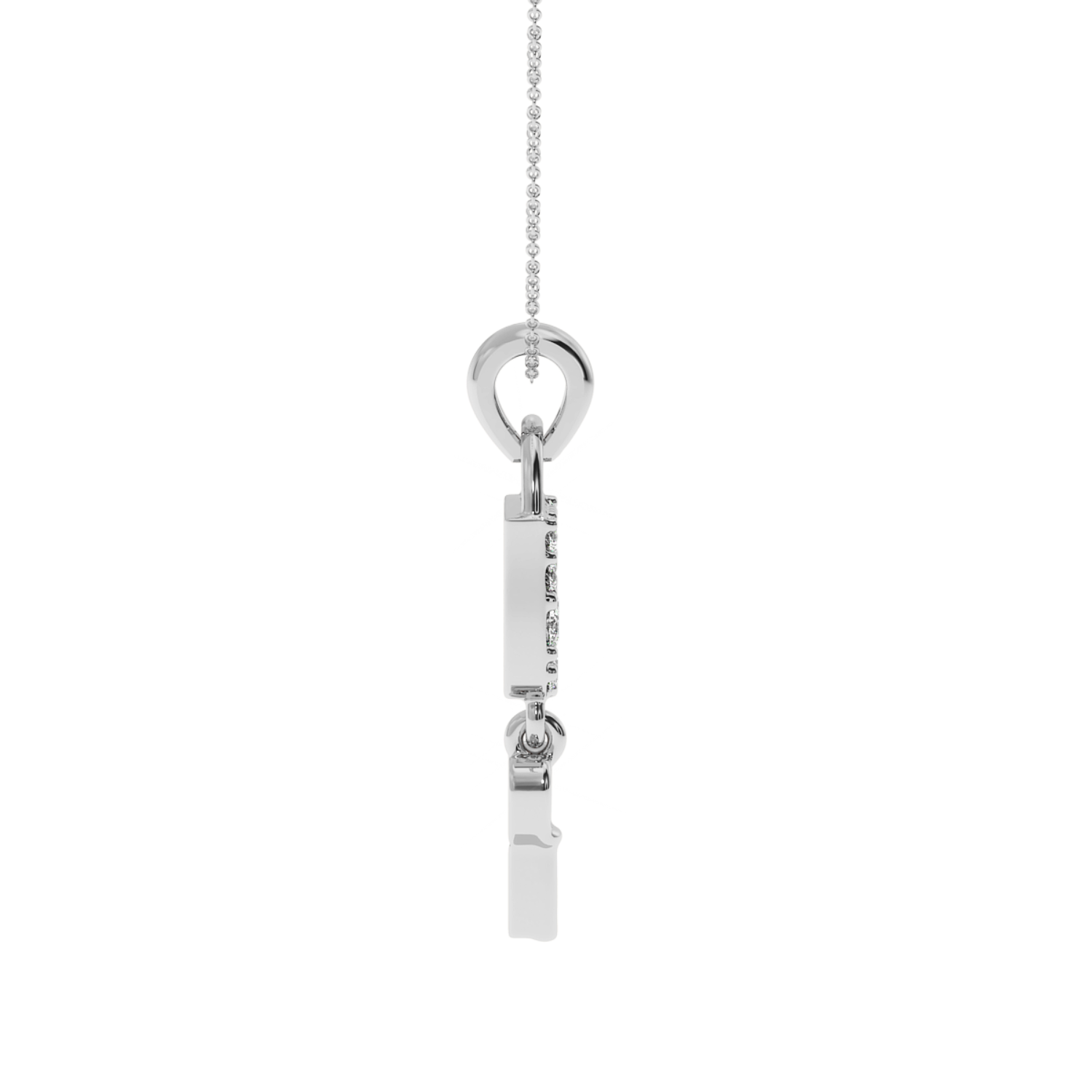 Solitairekart 0.23 Carat Love Lock Lab Grown Diamond Pendant