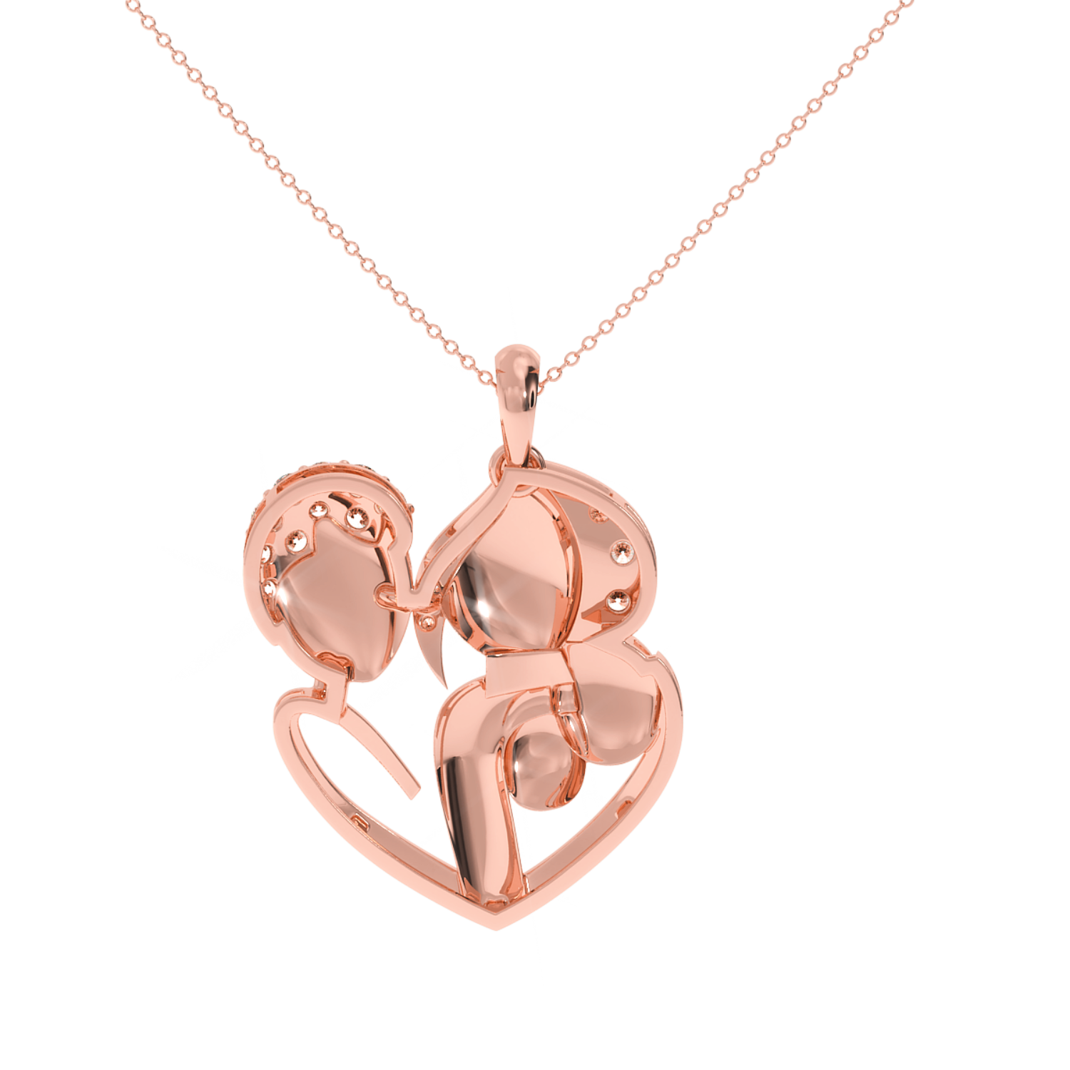 Soltairekart Stunning Lab Diamond Family Bond Pendant - 0.25 Carat