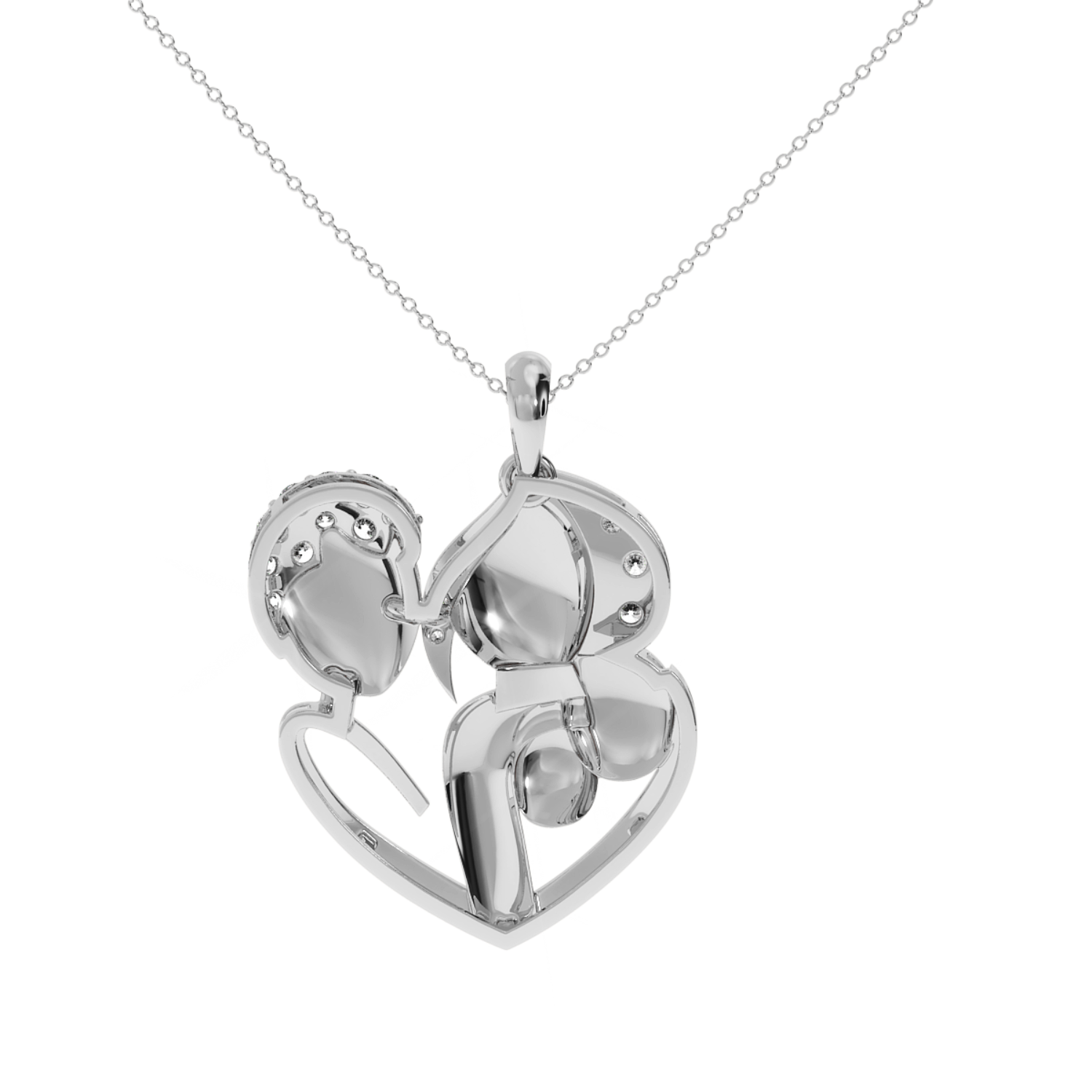 Soltairekart Stunning Lab Diamond Family Bond Pendant - 0.25 Carat