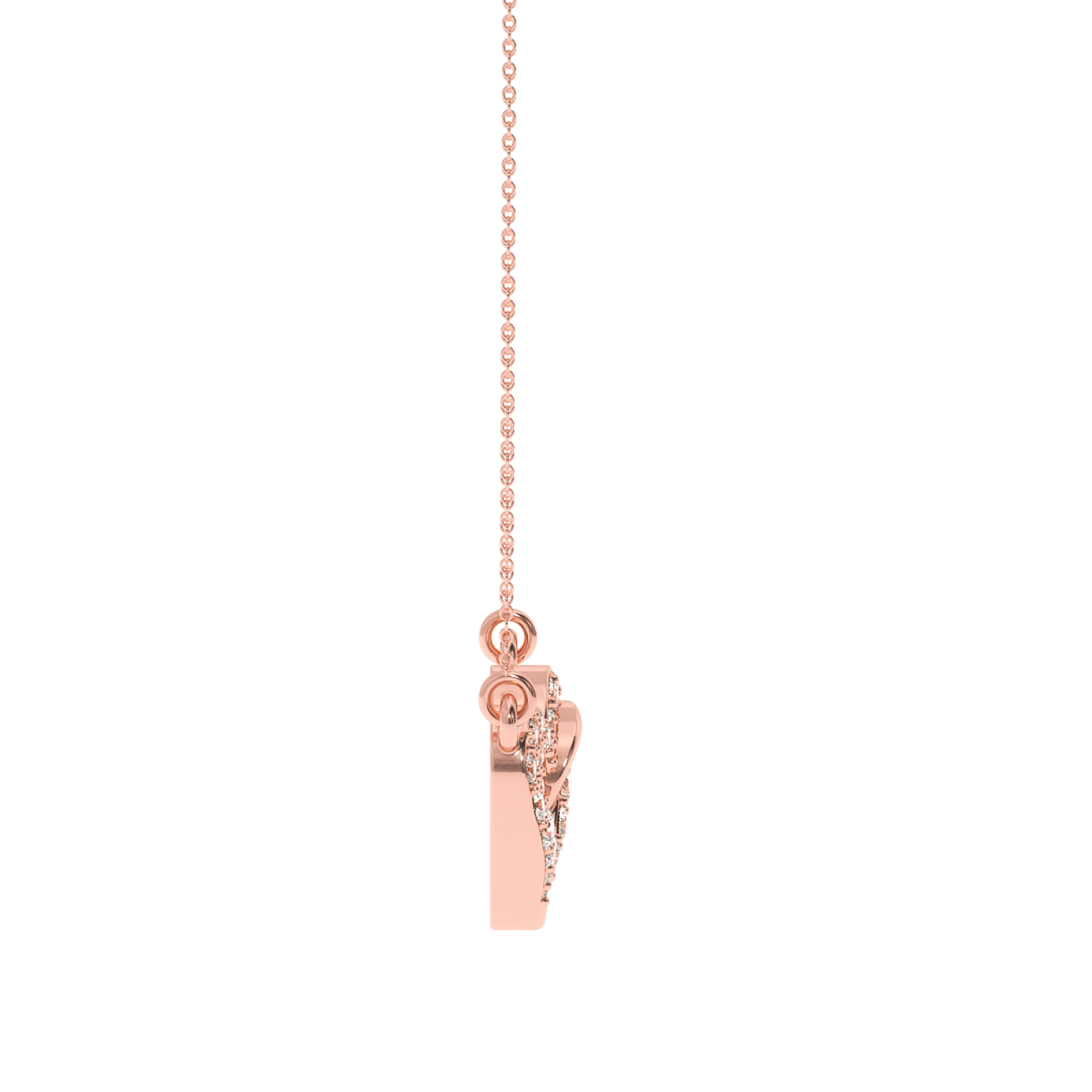 Buy Interlock Heart Diamond Pendant 0.21Ct | Solitairekart.