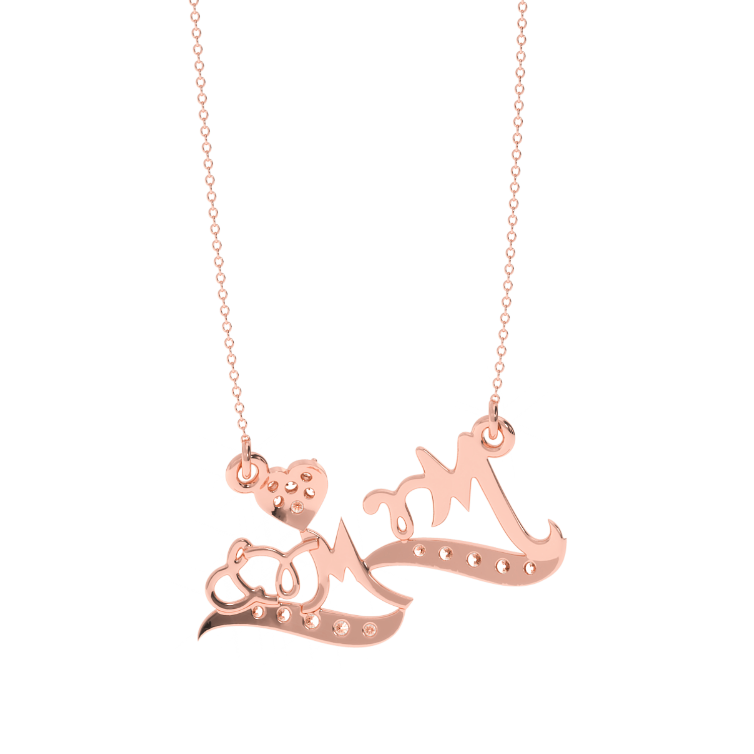 Solitairekart Mr. & Mrs. Lab Diamond Pendant - 0.20 Carat