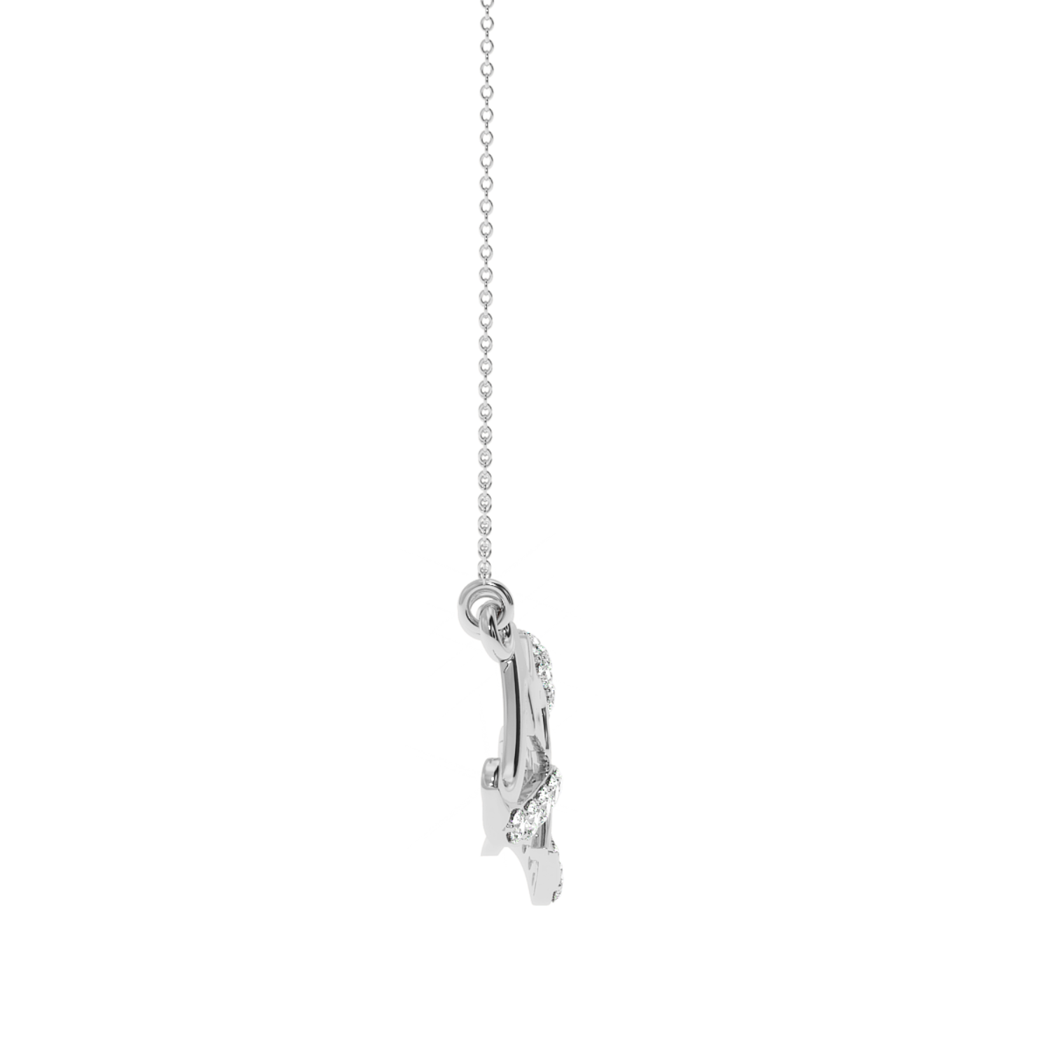 Solitairekart Mr. & Mrs. Lab Diamond Pendant - 0.20 Carat