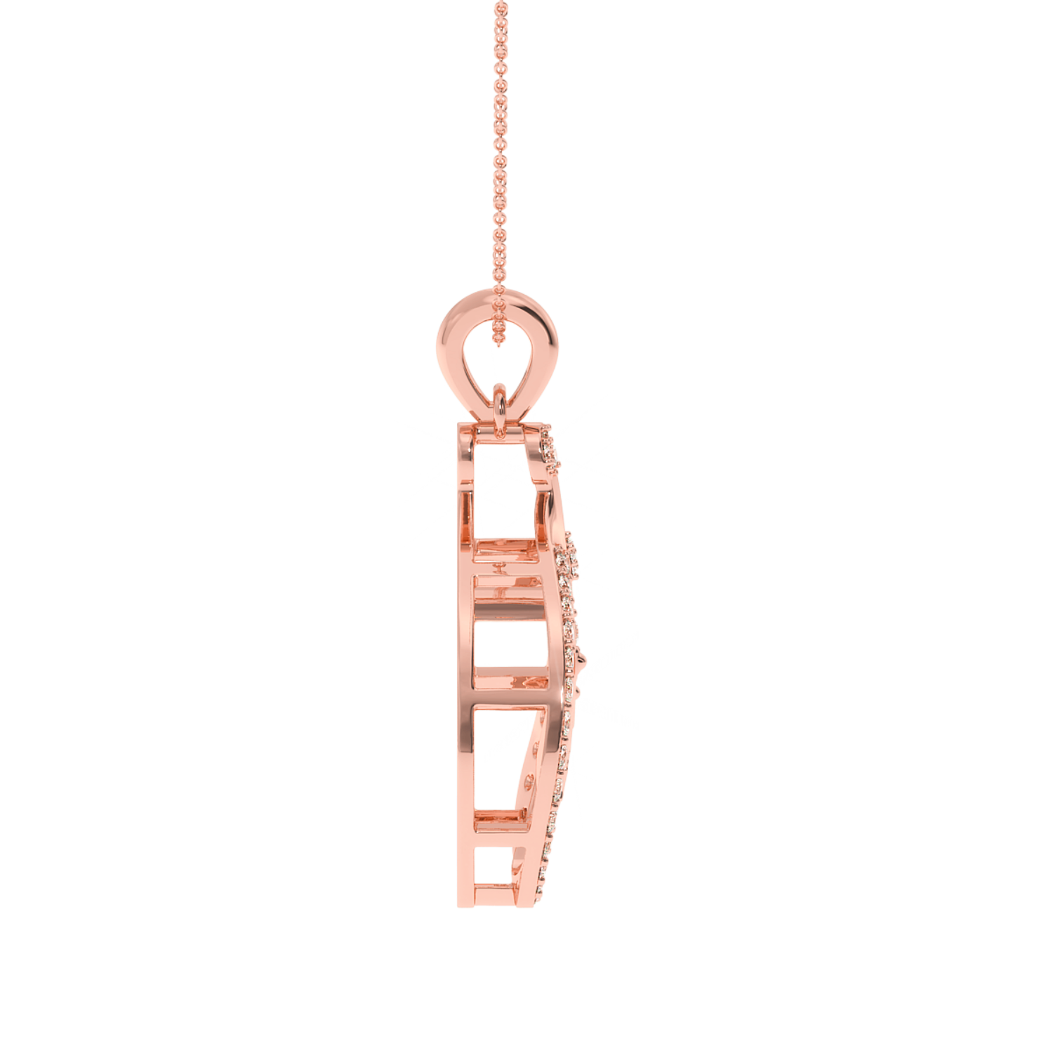 Solitairekart 0.20 Carat Mother and Child Lab Diamond Pendant