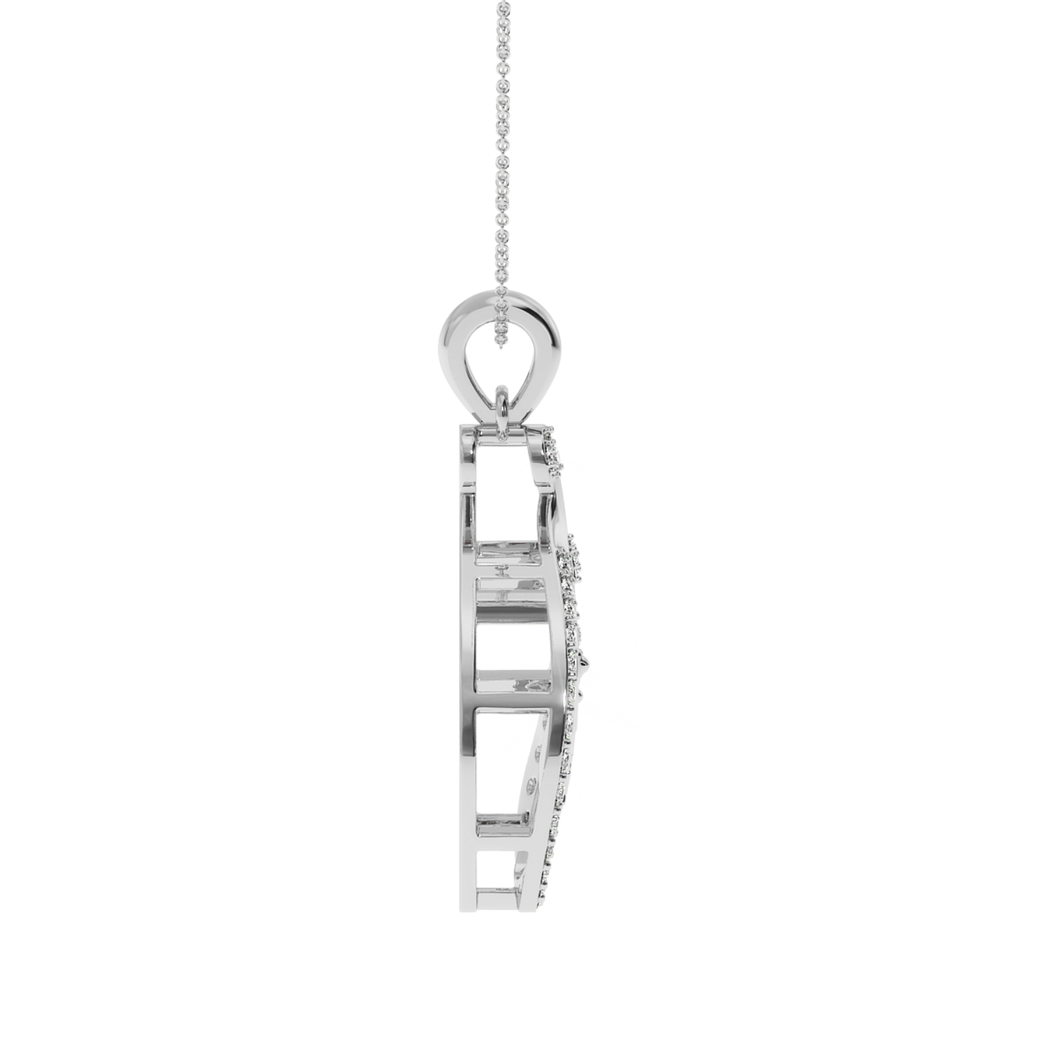Solitairekart 0.20 Carat Mother and Child Lab Diamond Pendant