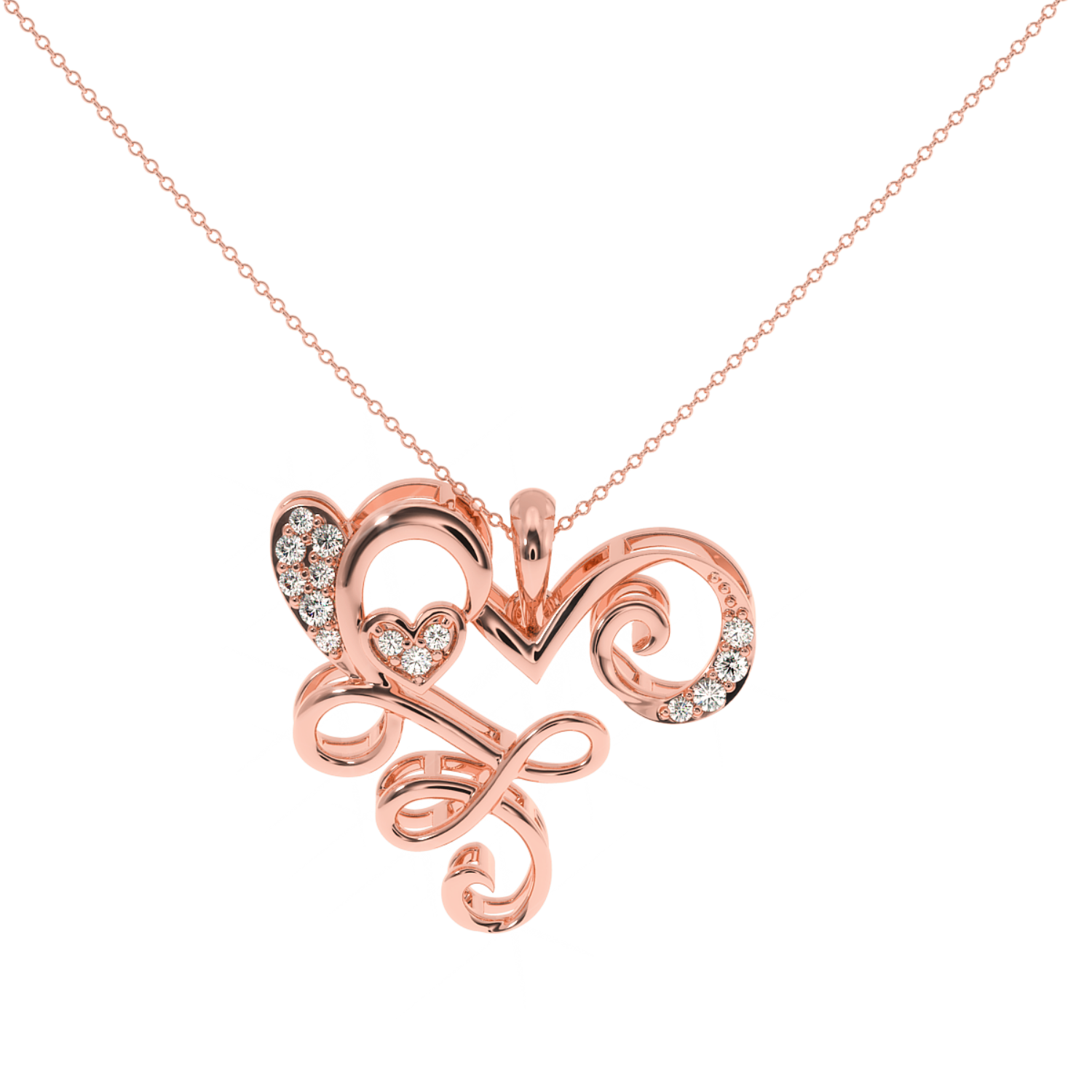 Solitairekart Romantic Valentine's Day Pendant - 0.10 Carat Lab Diamond